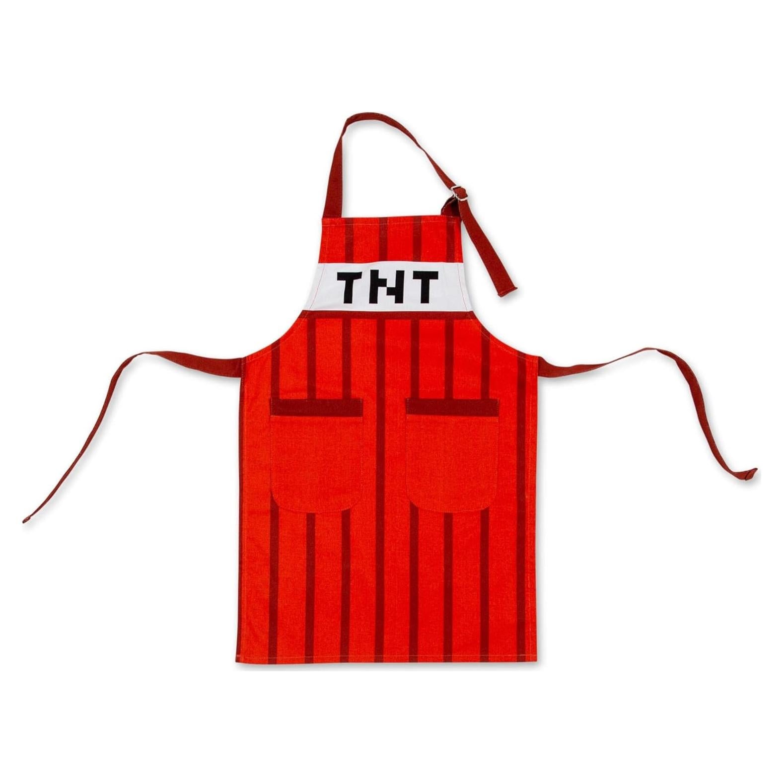 Delantal de Cocina Minecraft TNT Rojo para Niños - 61.3x41.9cm