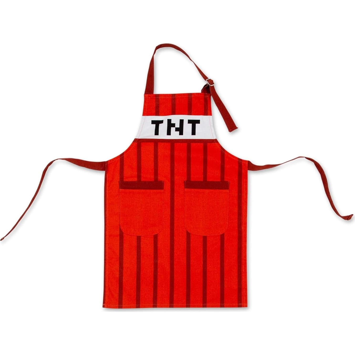 Delantal de Cocina Minecraft TNT Rojo para Niños - 61.3x41.9cm