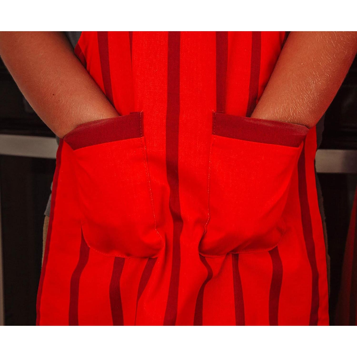 Delantal de Cocina Minecraft TNT Rojo para Niños - 61.3x41.9cm