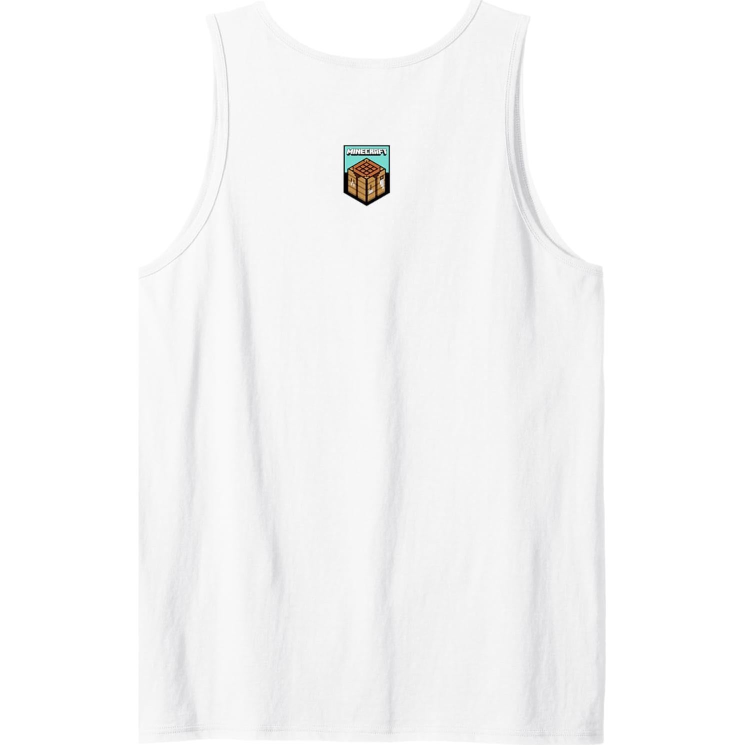 Camiseta Sin Mangas Minecraft Icono de Mesa de Crafteo Azul