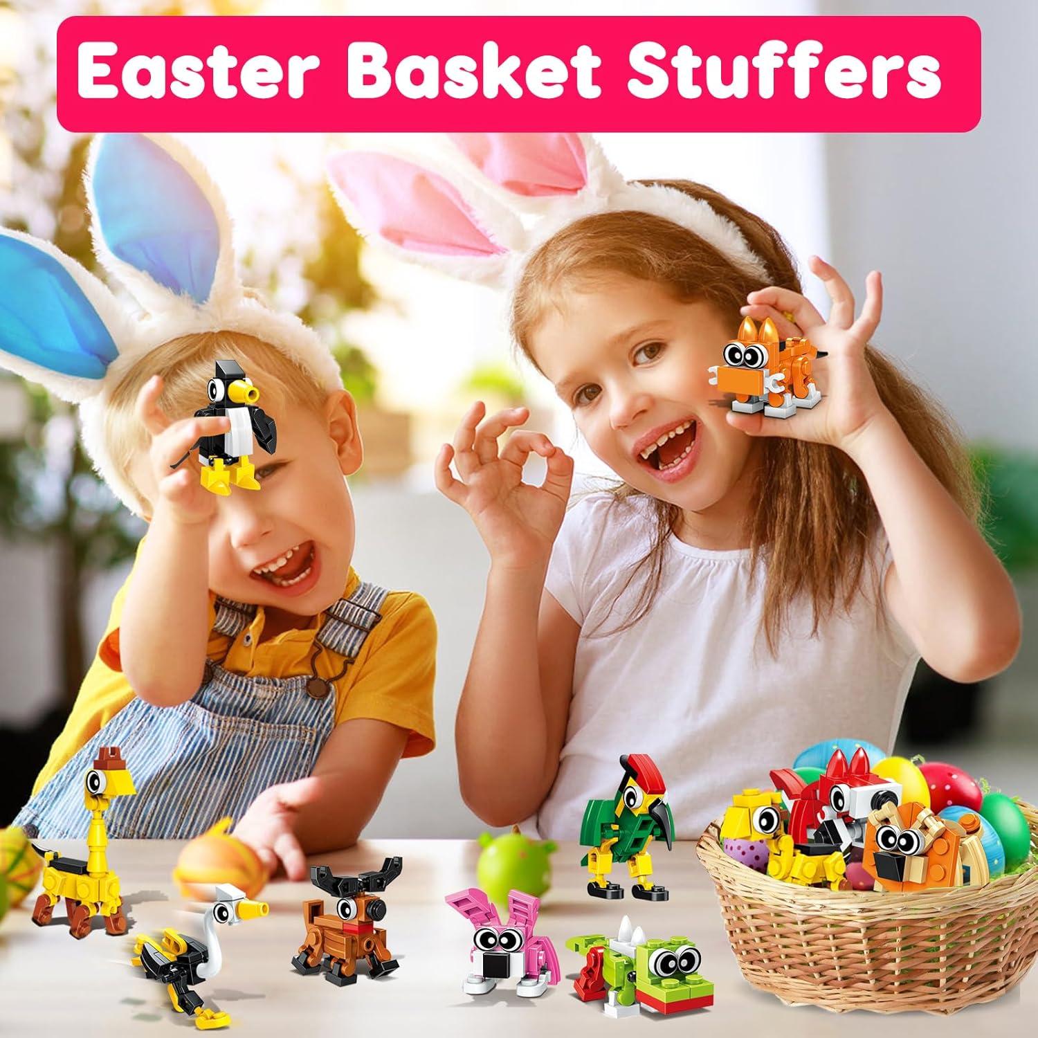 20 Mini Bloques de Construcción de Animales Basytodio - Juguetes Educativos