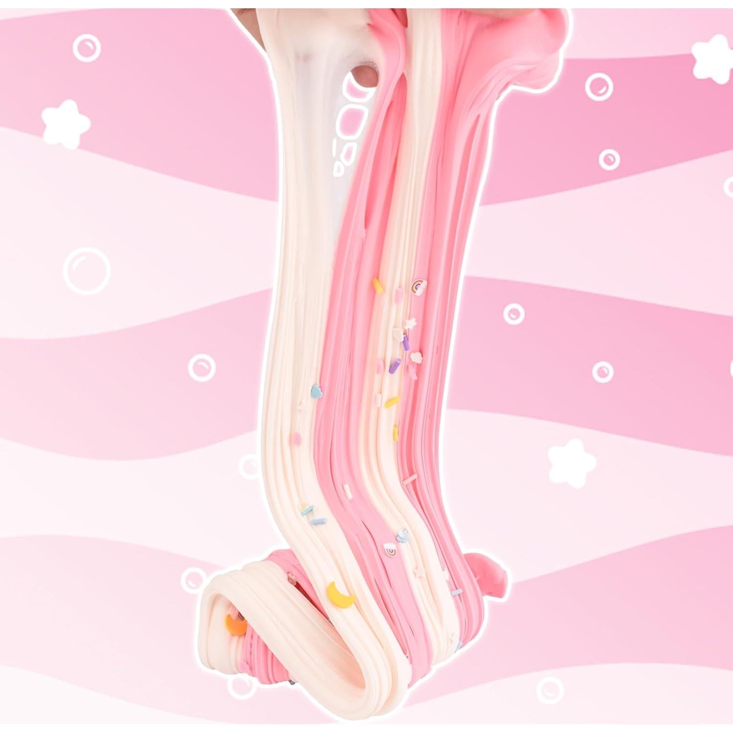 Cubeta de Slime de Mantequilla Rosa Axolote 300ml con Accesorios