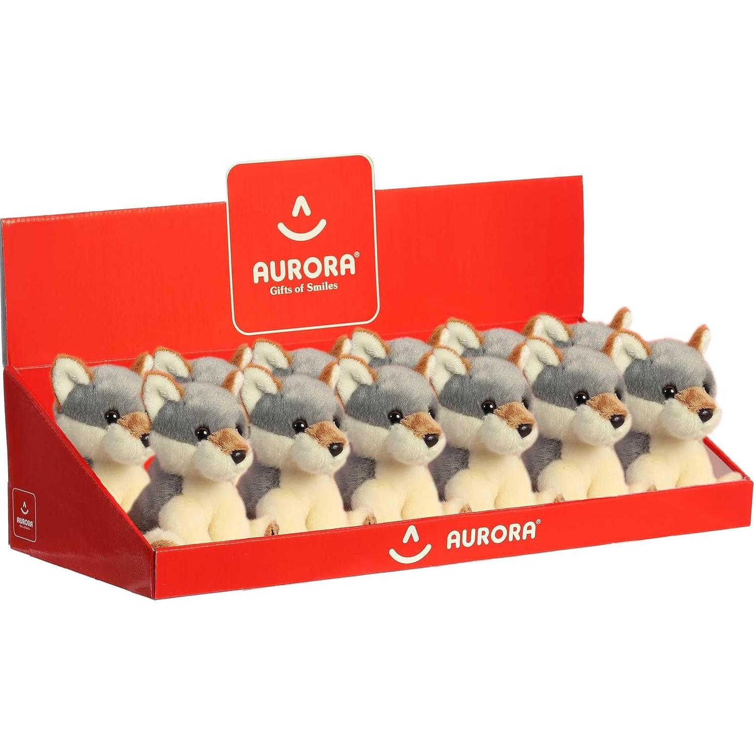 Peluche Lil Wiley Wolf Aurora - Compañero Reconfortante 12.7 cm