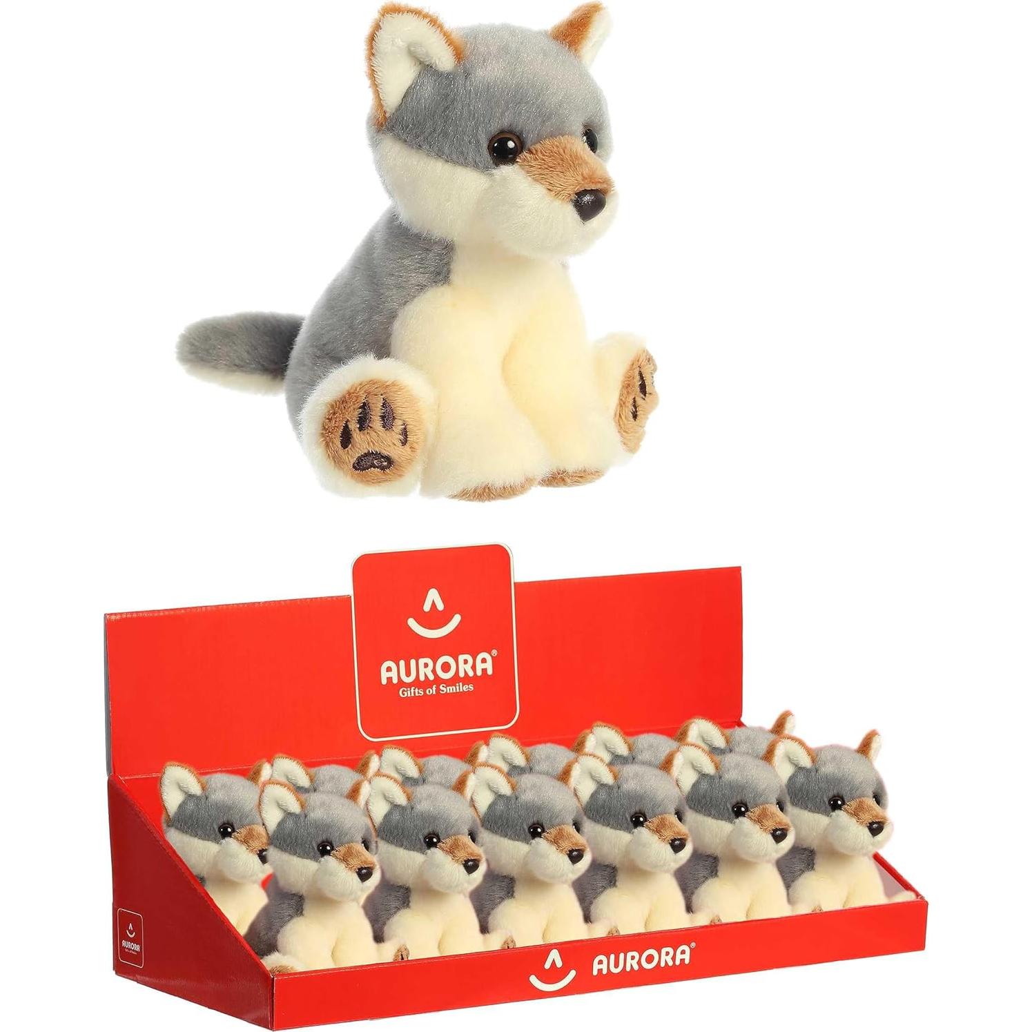 Peluche Lil Wiley Wolf Aurora - Compañero Reconfortante 12.7 cm