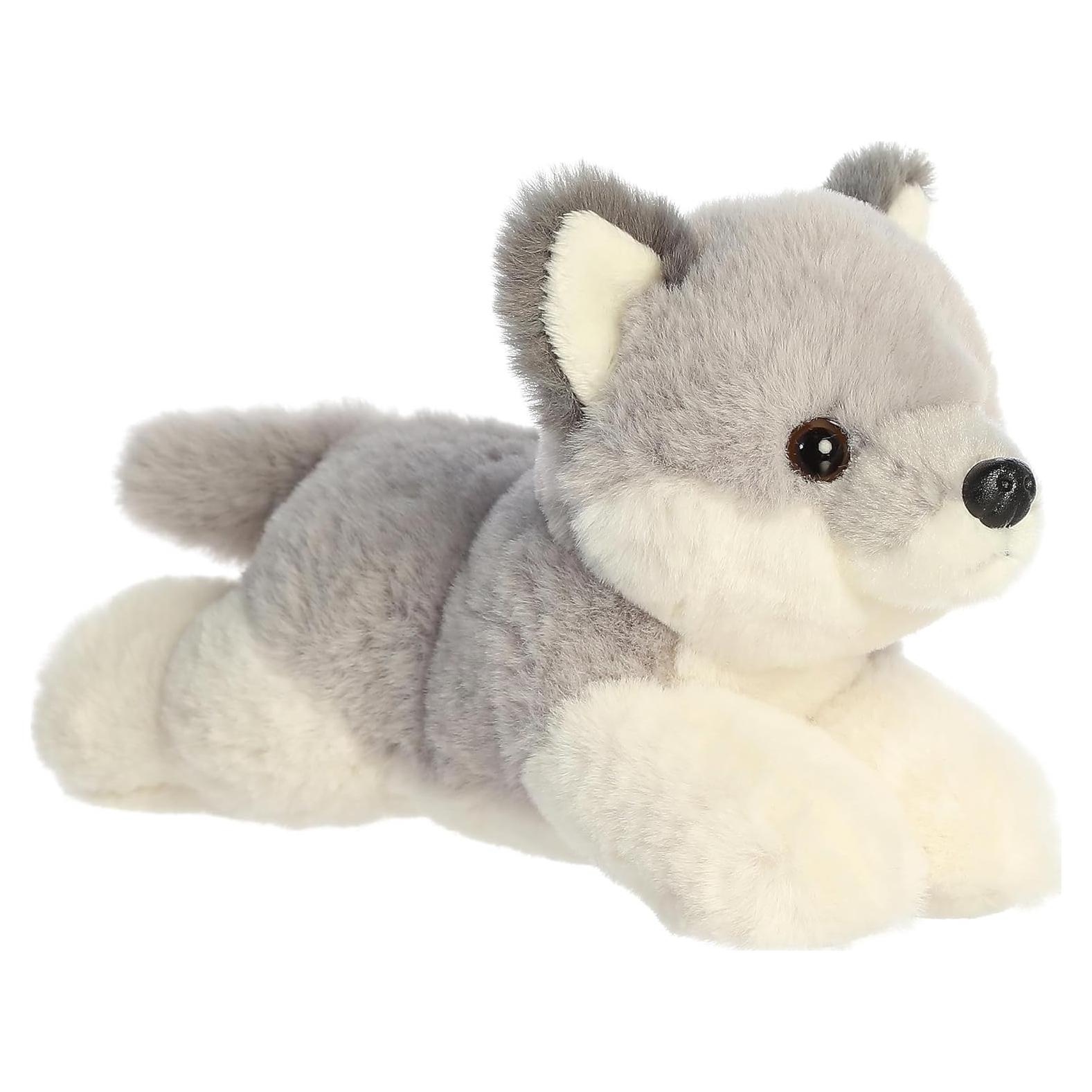 Peluche Lobo Cachorro Mini Flopsie Aurora 20 cm Gris