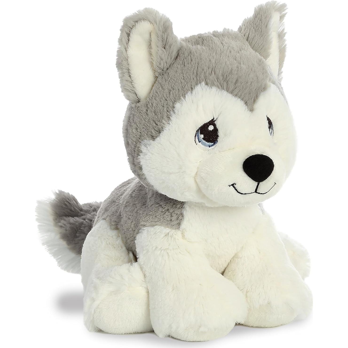 Peluche Lobo Aurora Momentos Preciosos 21.6 cm Gris