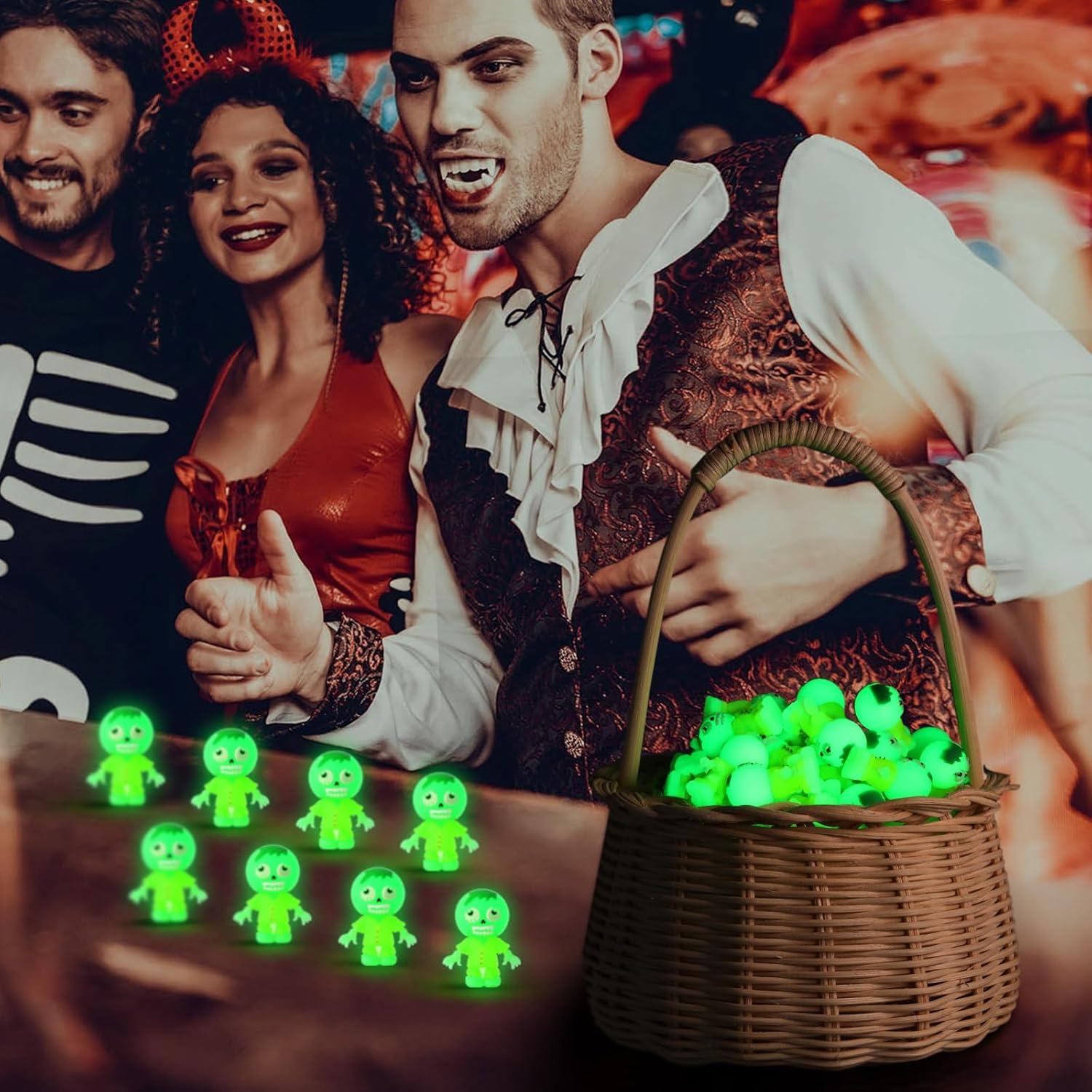 25 Mini Zombies Luminiscentes para Halloween - VioraWhite