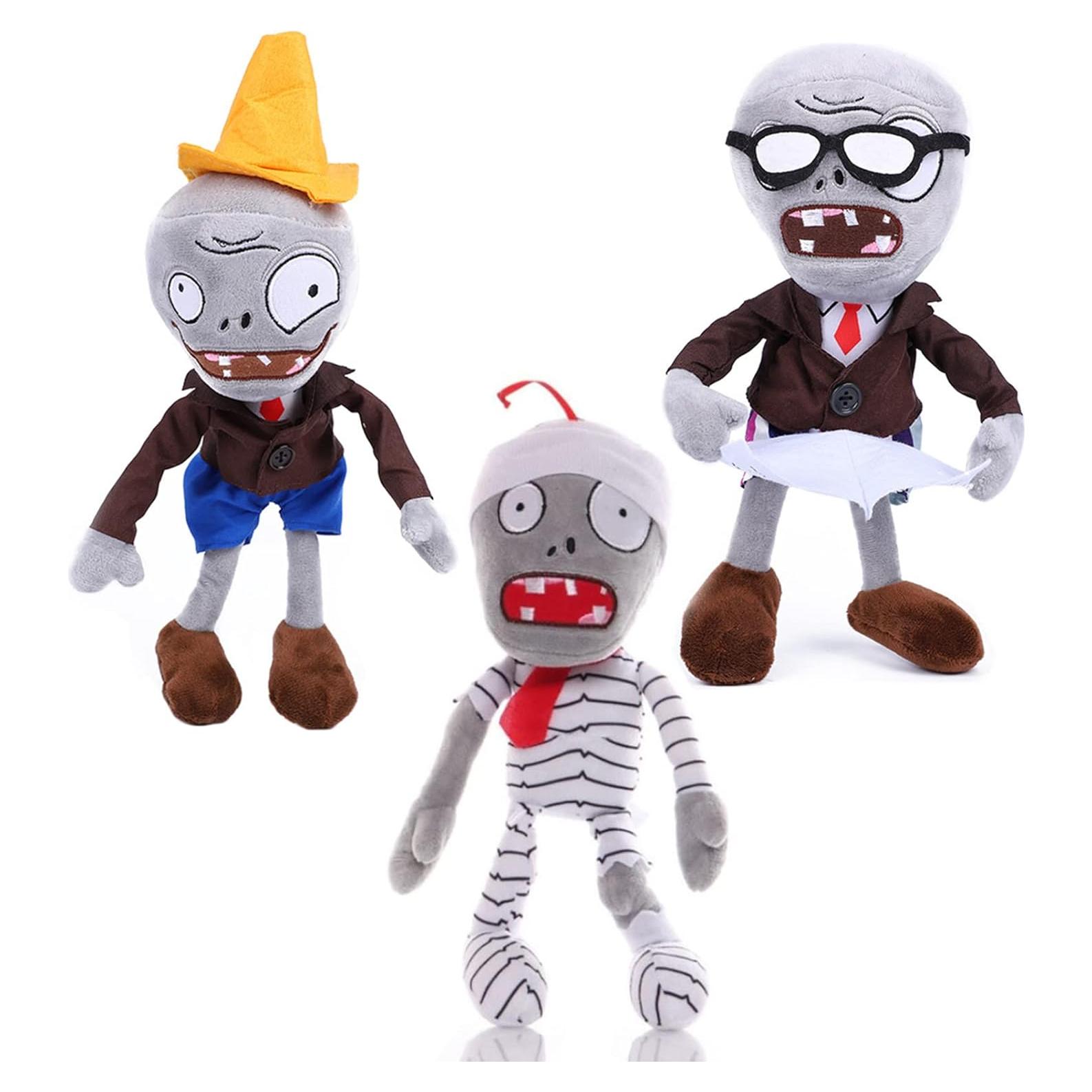 Juguete de Peluche Plantas y Zombies JHESAO 3 Pcs 30cm