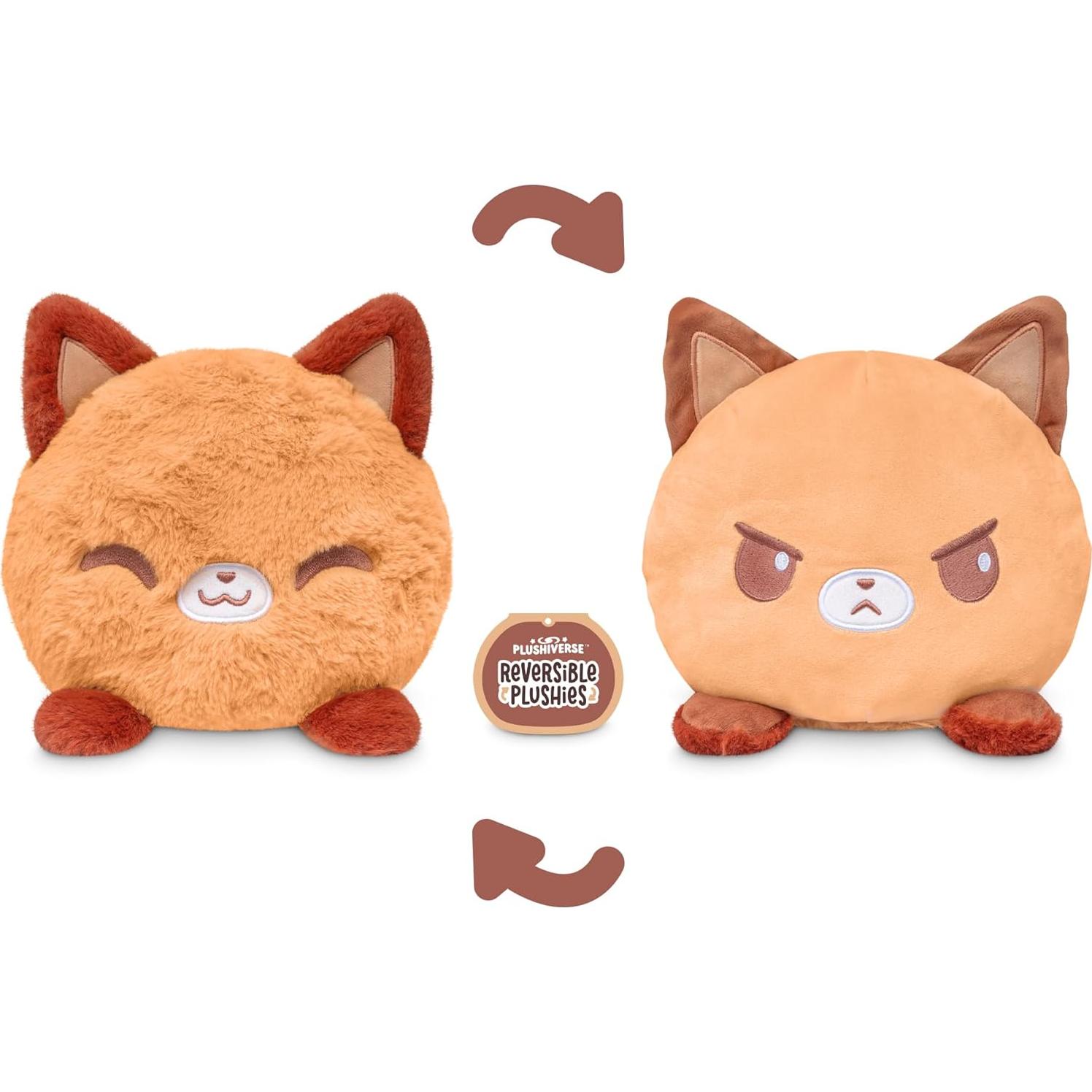 Peluche Reversible Zorro TeeTurtle 15 cm Suave Kawaii
