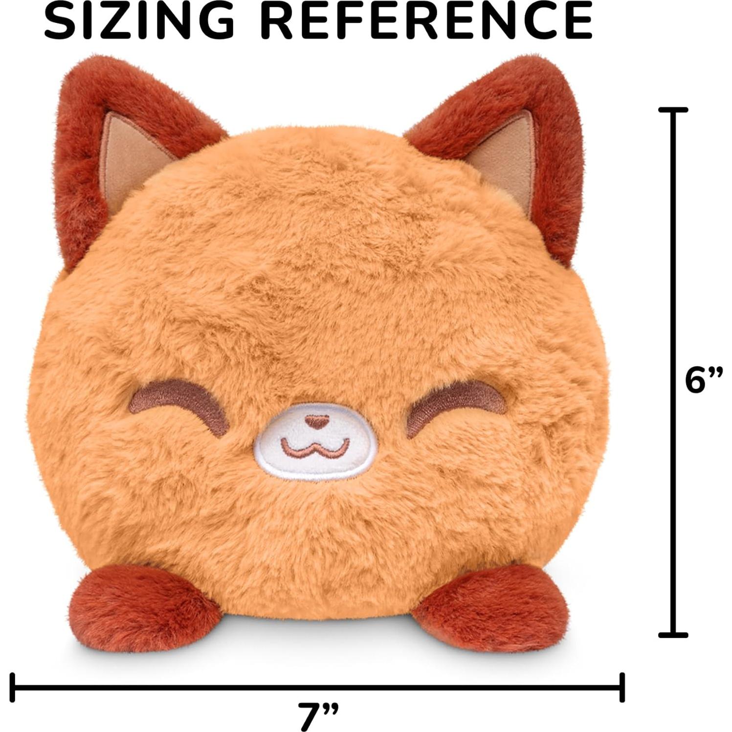 Peluche Reversible Zorro TeeTurtle 15 cm Suave Kawaii