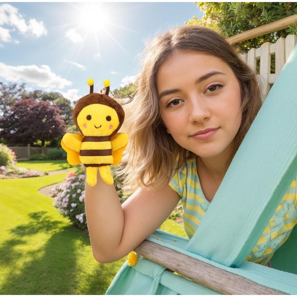 6 Piezas Juguete de Peluche Abeja 11x7 cm Jarbins