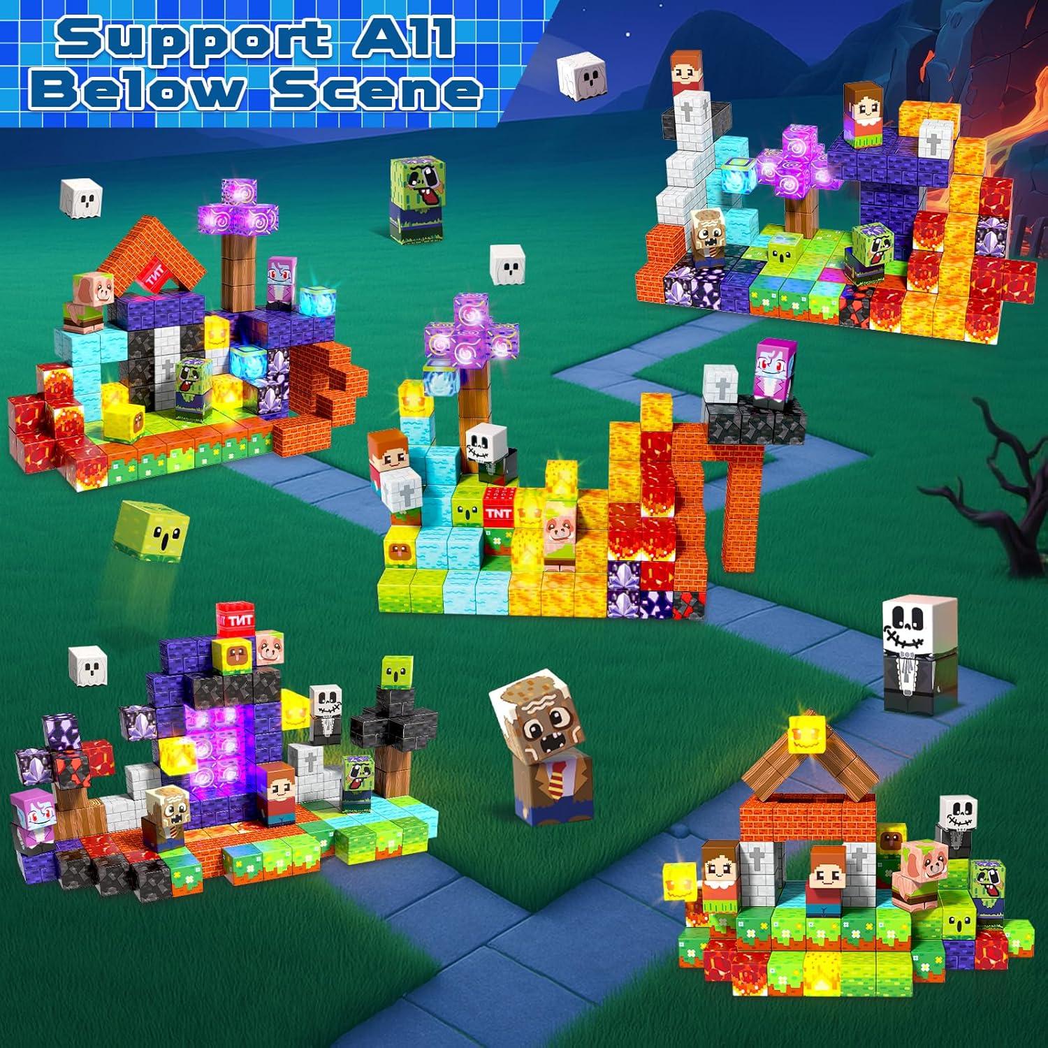 150 Bloques Magnéticos de Construcción Magnevia - Juguete Educativo