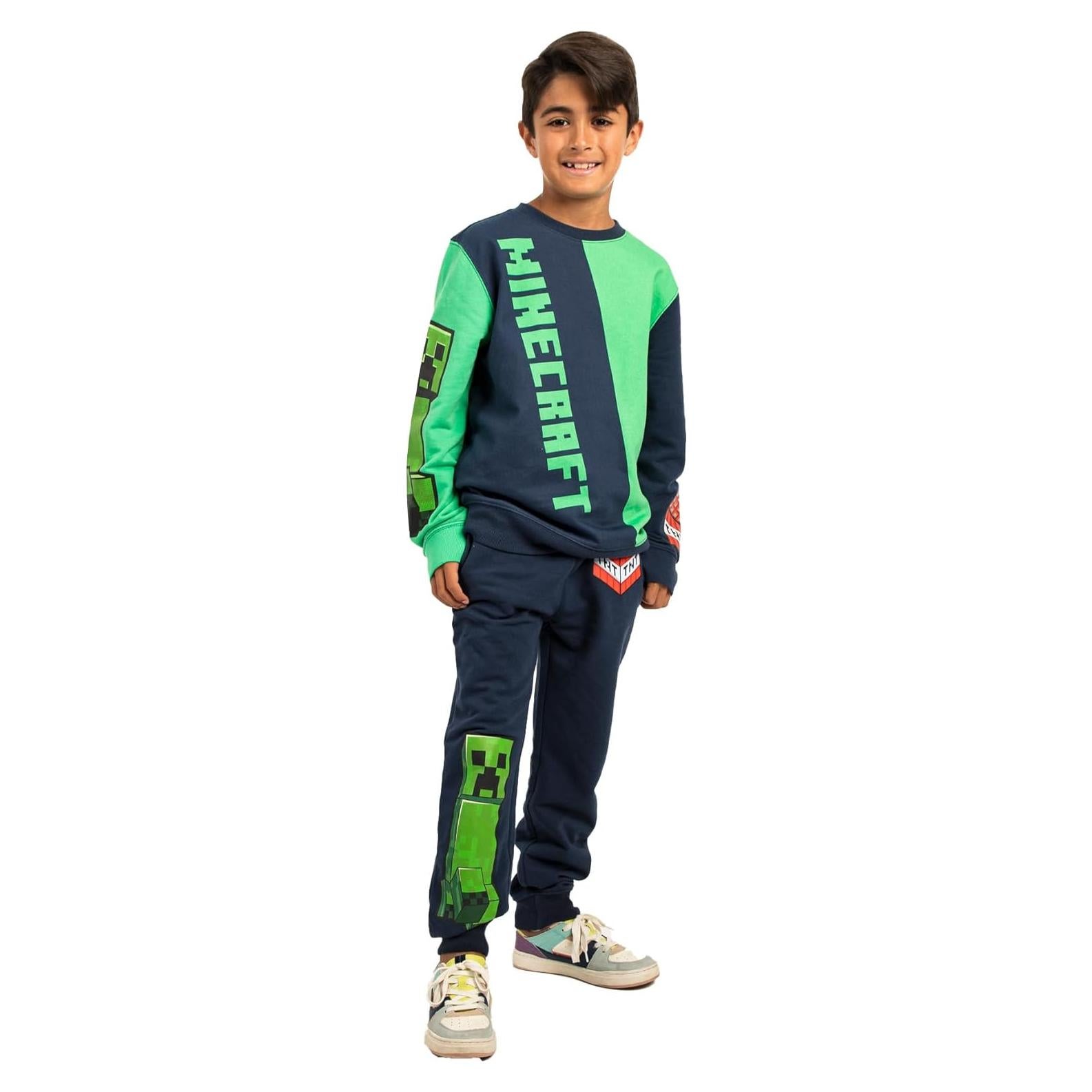 Conjunto Sudadera y Pantalones Chándal Minecraft X-Grande