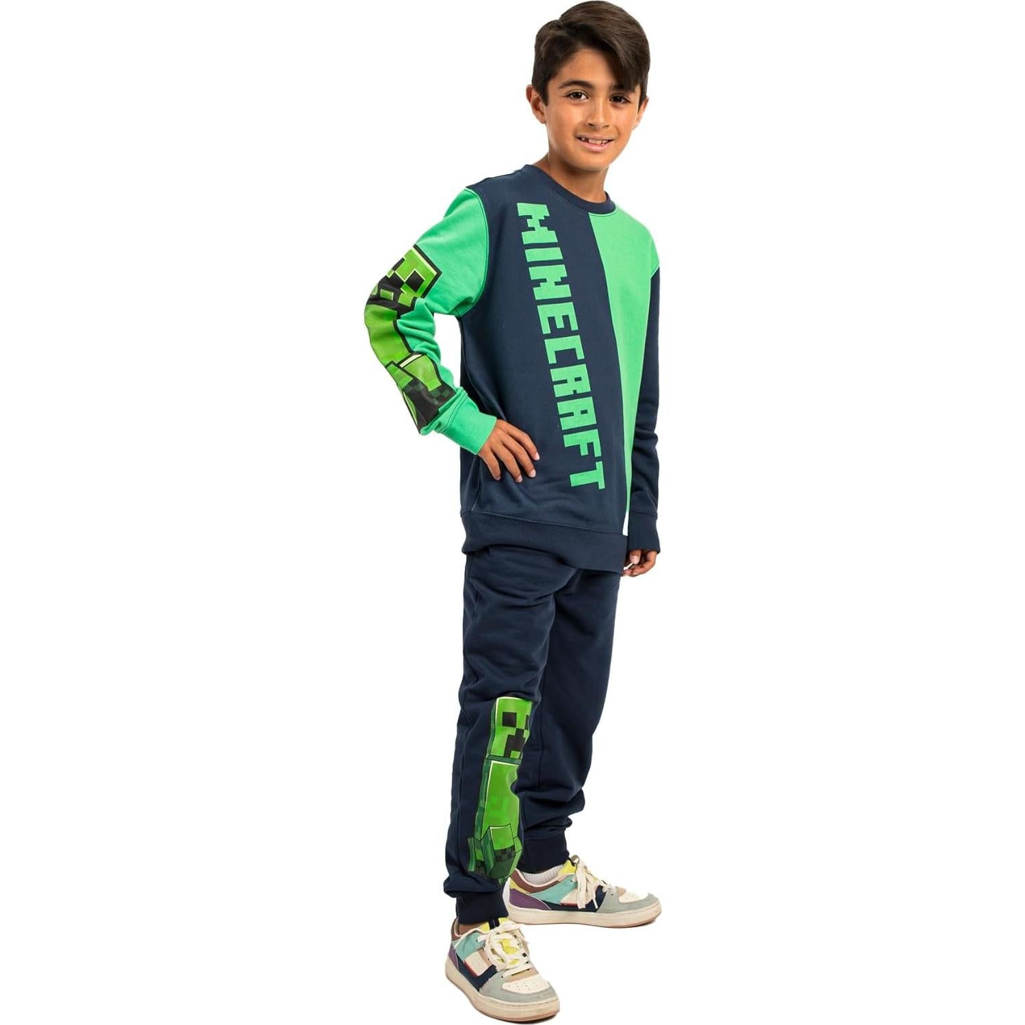 Conjunto Sudadera y Pantalones Chándal Minecraft X-Grande