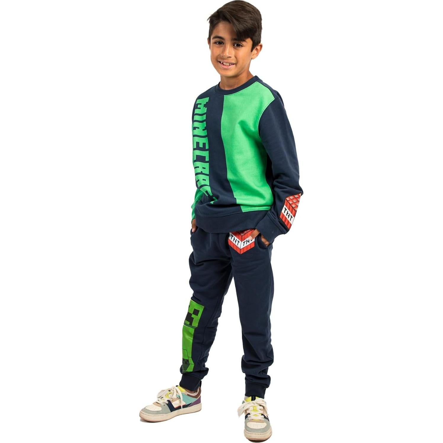Conjunto Sudadera y Pantalones Chándal Minecraft X-Grande