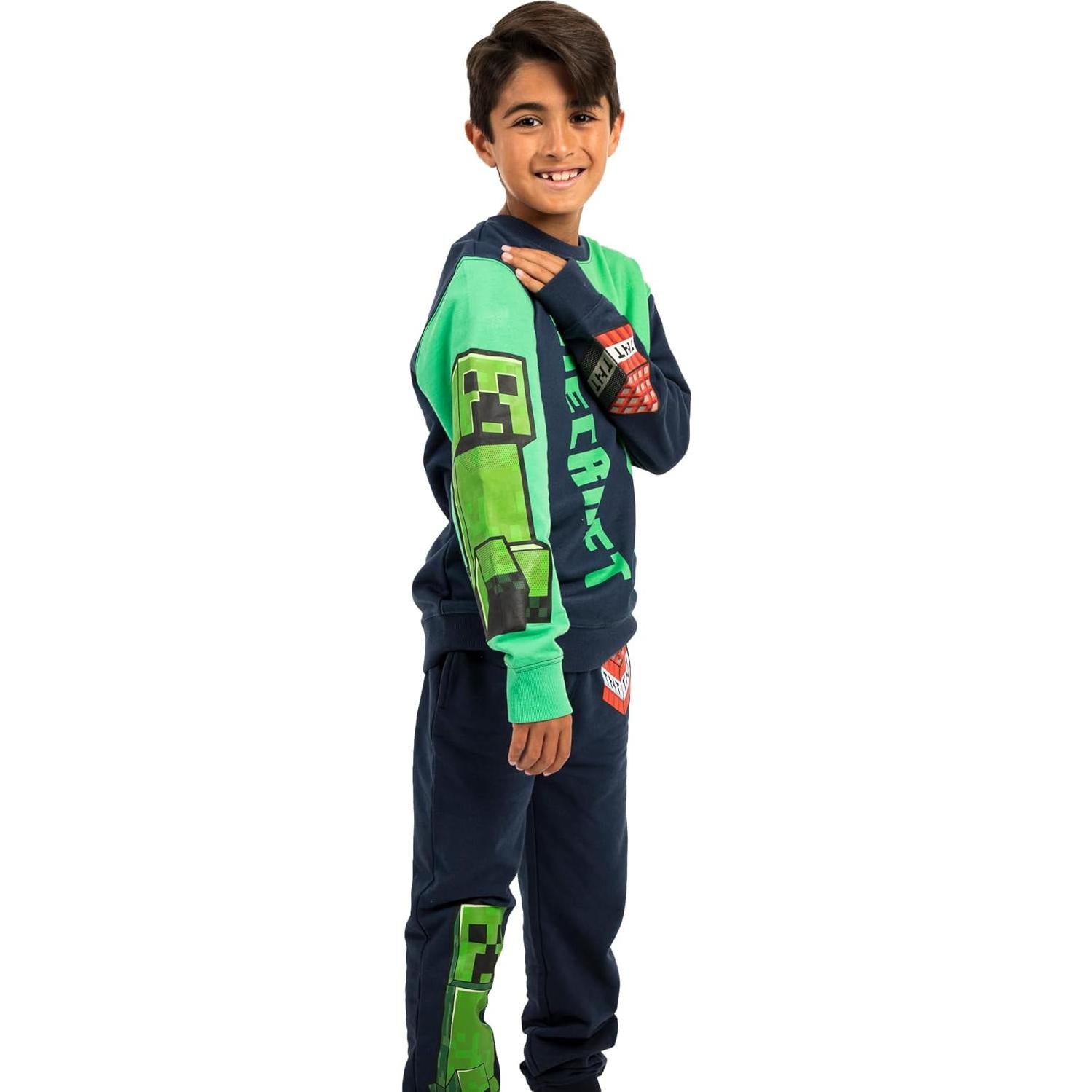 Conjunto Sudadera y Pantalones Chándal Minecraft X-Grande