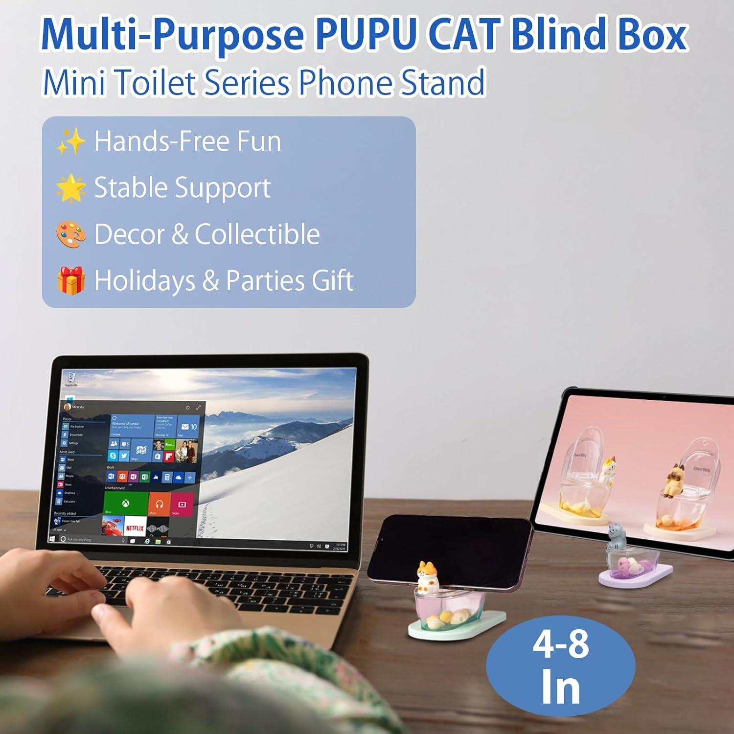 Caja Sorpresa de Gato - Soporte para Teléfono Mini Choco Teddy