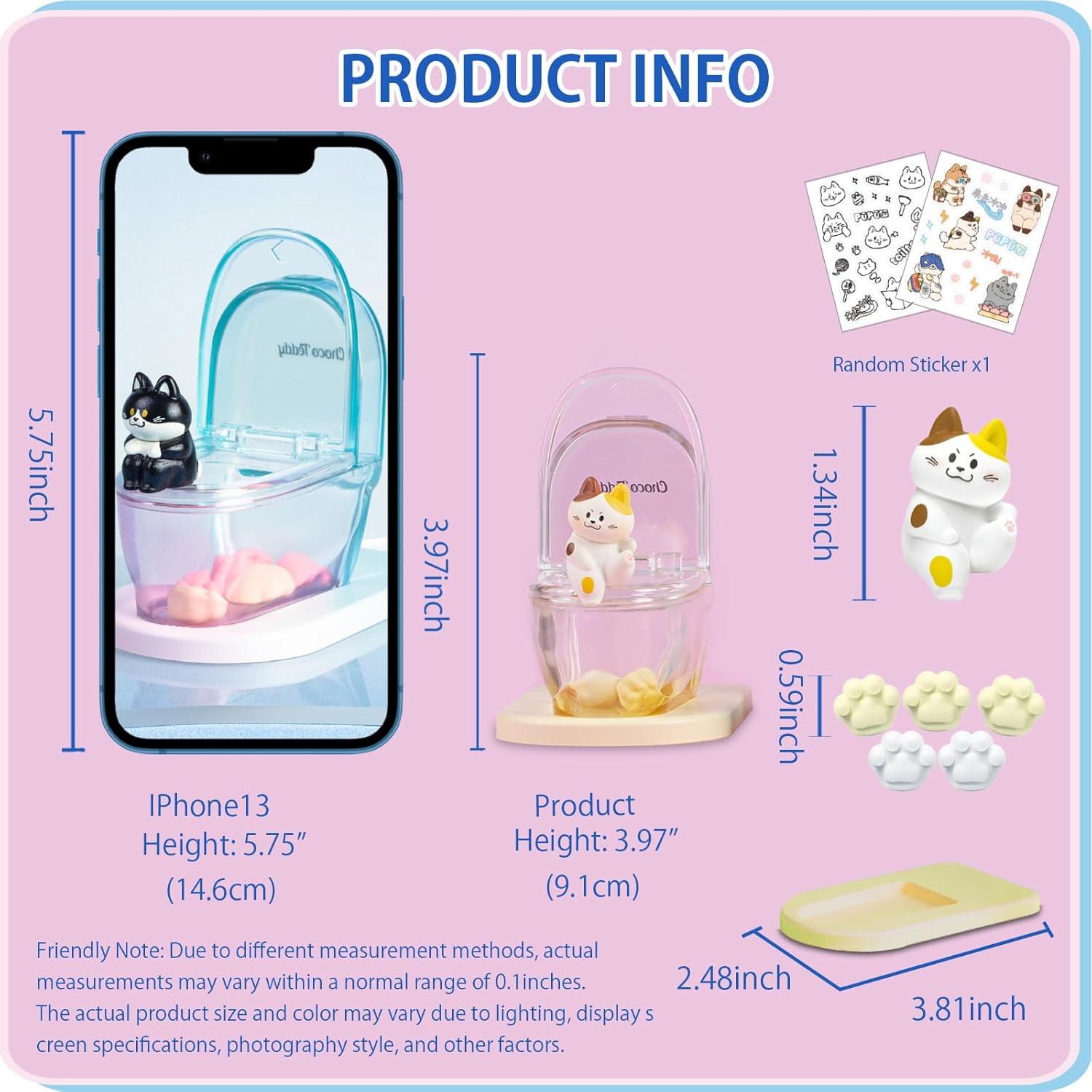 Caja Sorpresa de Gato - Soporte para Teléfono Mini Choco Teddy