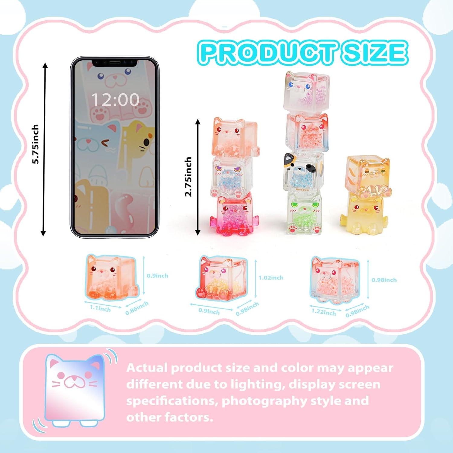 Paquete Sorpresa Gato Cuadrado Choco Teddy 5 Figuras Coleccionables