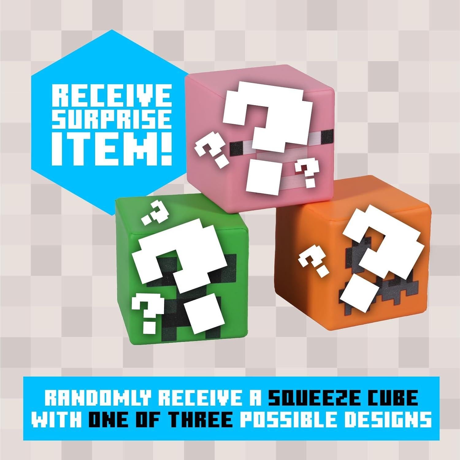 Bloque de Estrés Minecraft Paladone - Juguete Sorpresa 6 cm