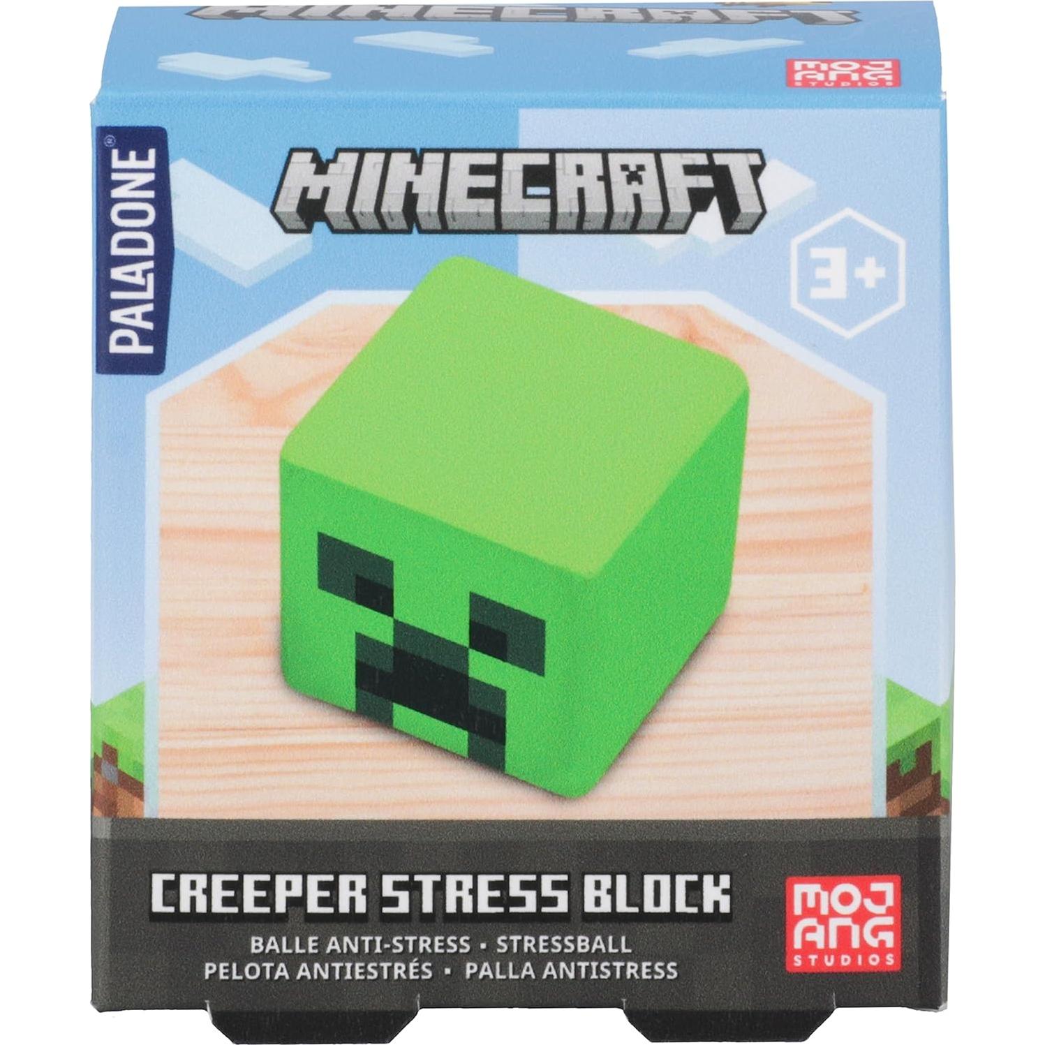Bloque de Estrés Minecraft Paladone - Juguete Sorpresa 6 cm