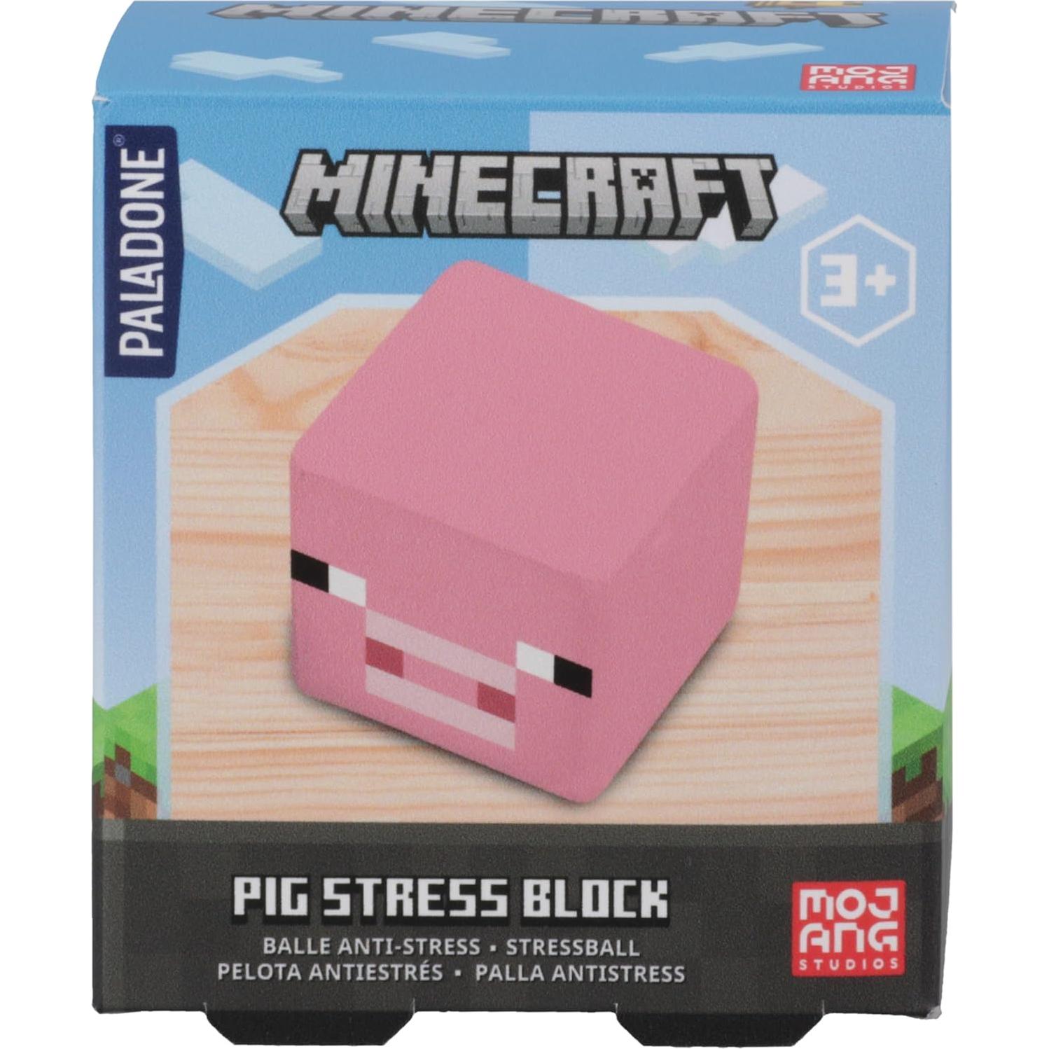 Bloque de Estrés Minecraft Paladone - Juguete Sorpresa 6 cm