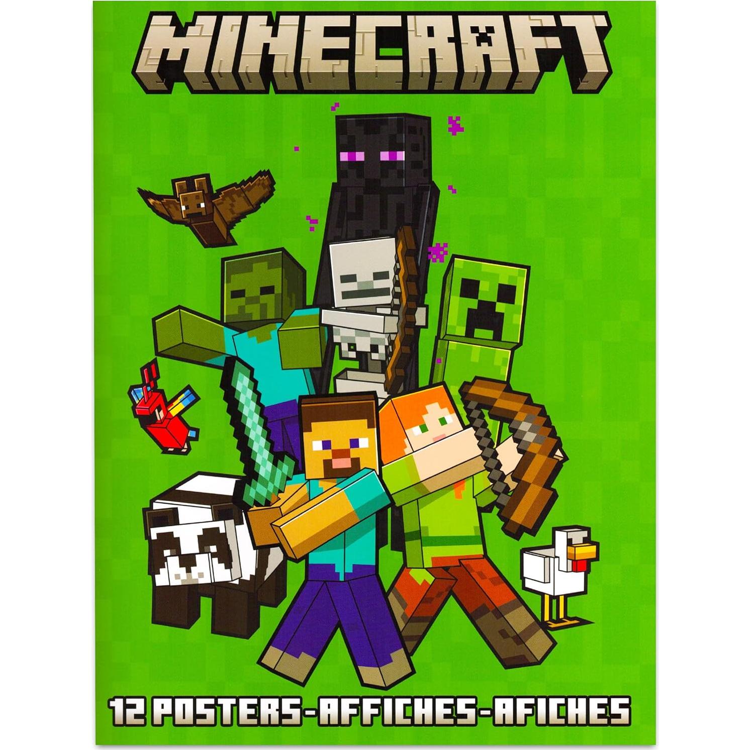 Pósters de Minecraft - Paquete de 12 para niños 21.6x27.9cm