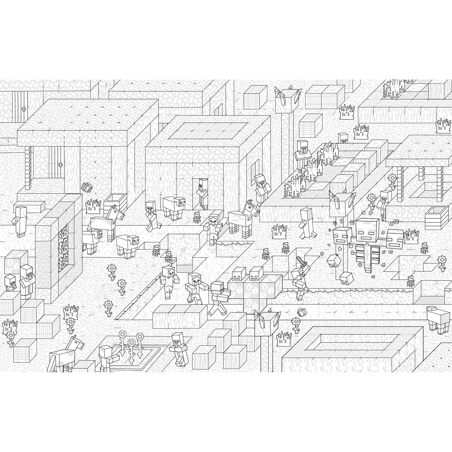 The Official Minecraft Coloring Book: Create, Explore, Relax!: Colorful Storytelling for Advanced Artists (Gaming)