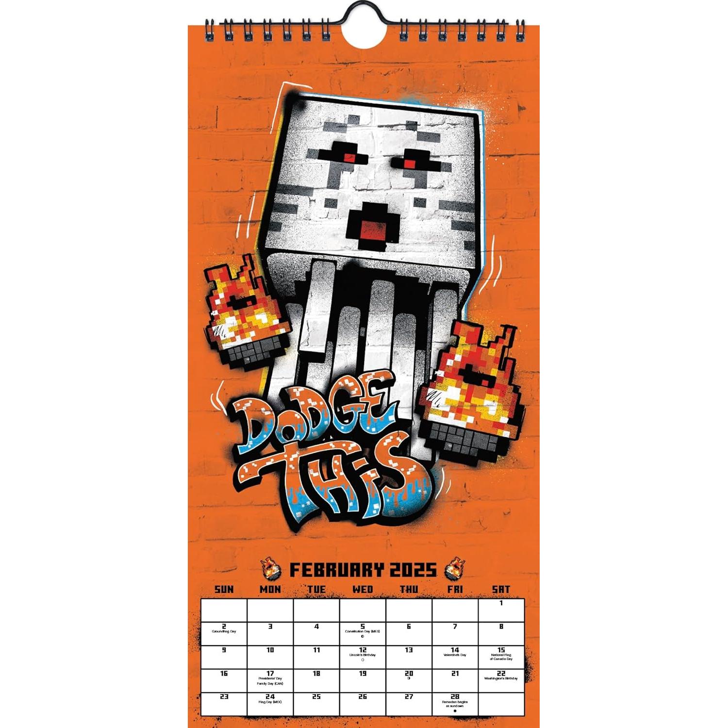 2025 Minecraft Mini Poster Calendar