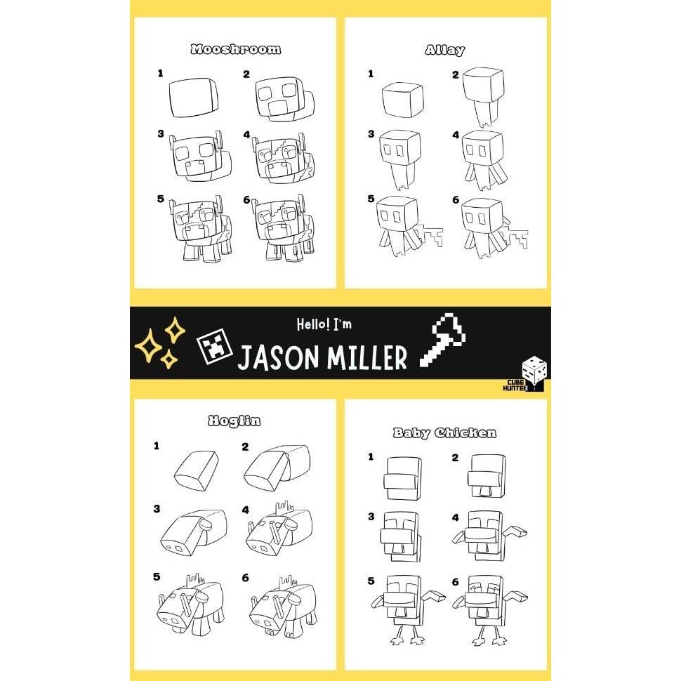 Drawing Chibi Mobs for Minecrafters: A Step-by-Step Guide Volume 1 (Unofficial Minecraft Activity Book for Kids)