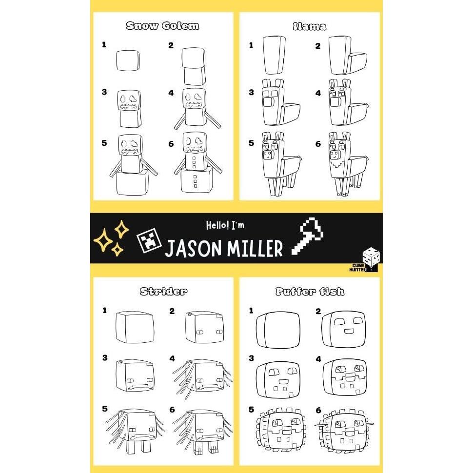Drawing Chibi Mobs for Minecrafters: A Step-by-Step Guide Volume 1 (Unofficial Minecraft Activity Book for Kids)