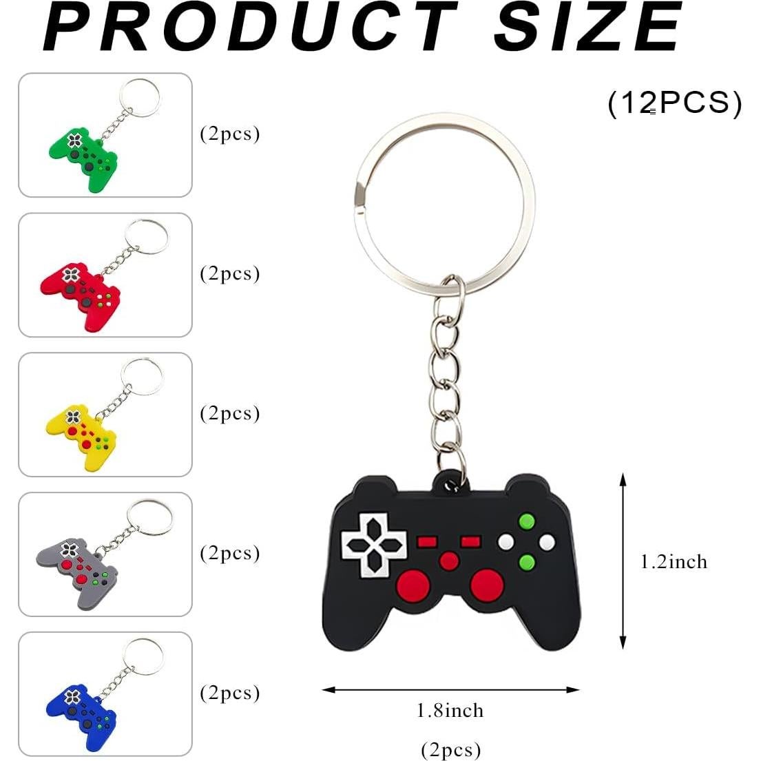 Llavero de Controlador de Videojuego SHMZK 6 Piezas PVC