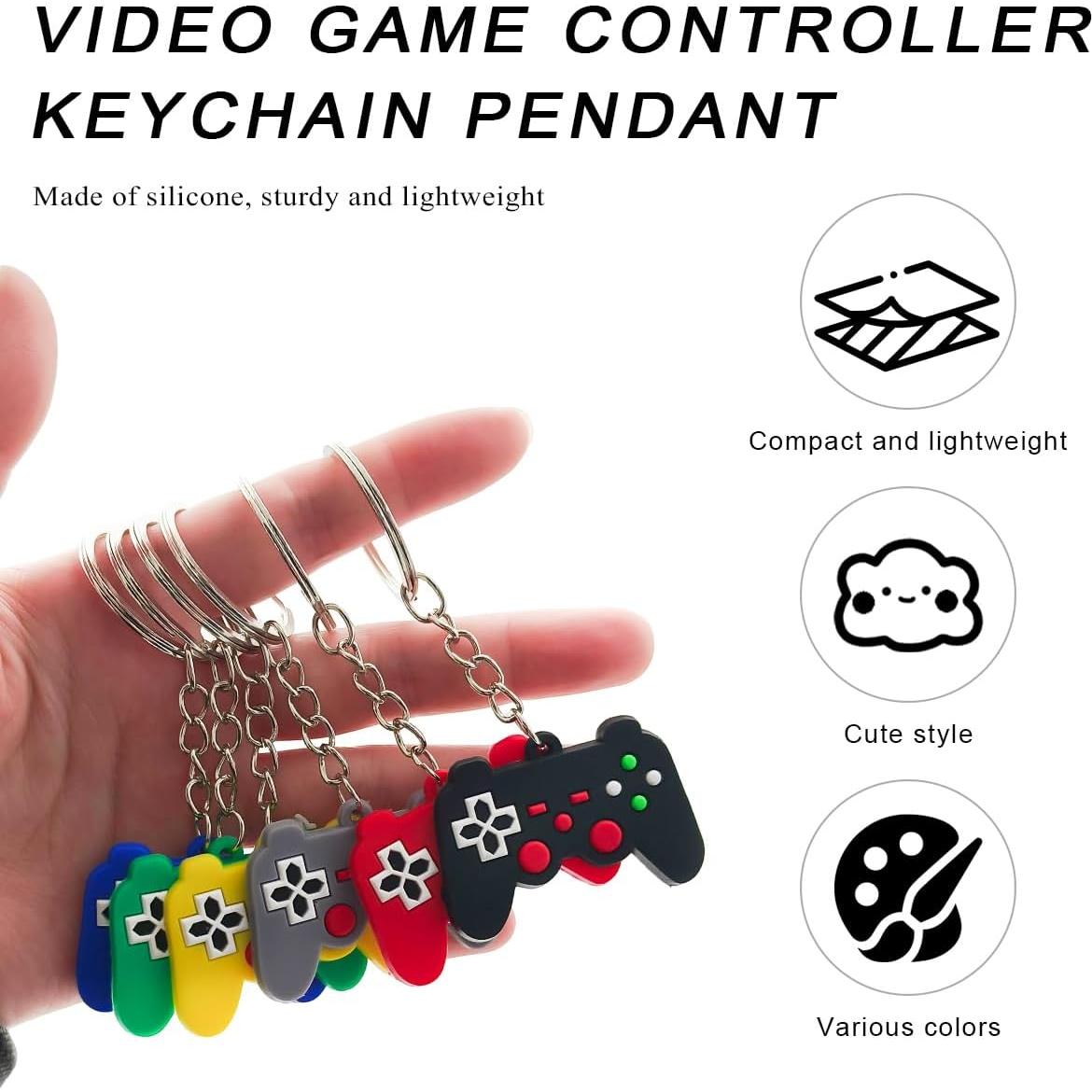 Llavero de Controlador de Videojuego SHMZK 6 Piezas PVC