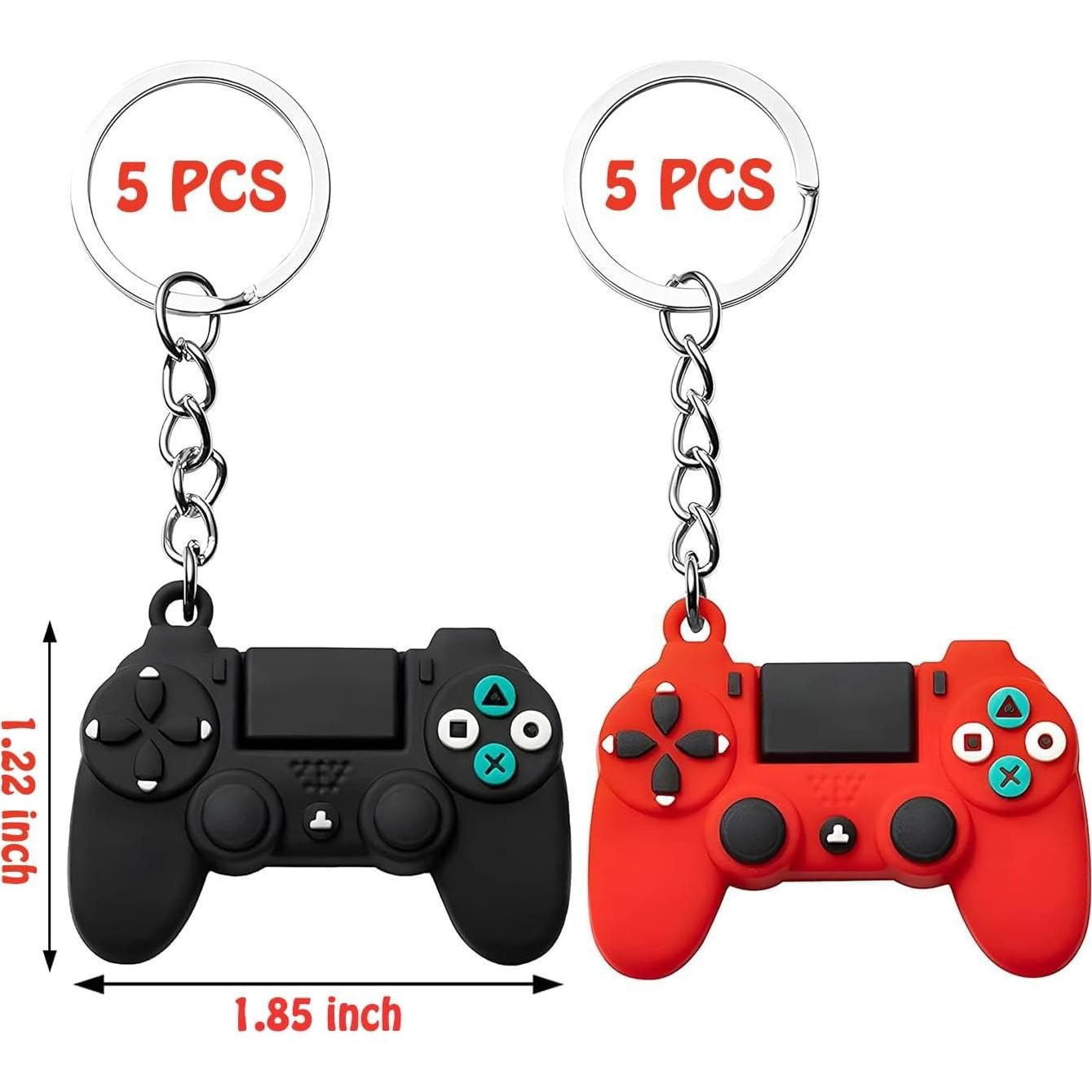 Llavero de Controlador de Videojuego Finduat 10 Pcs Silicona