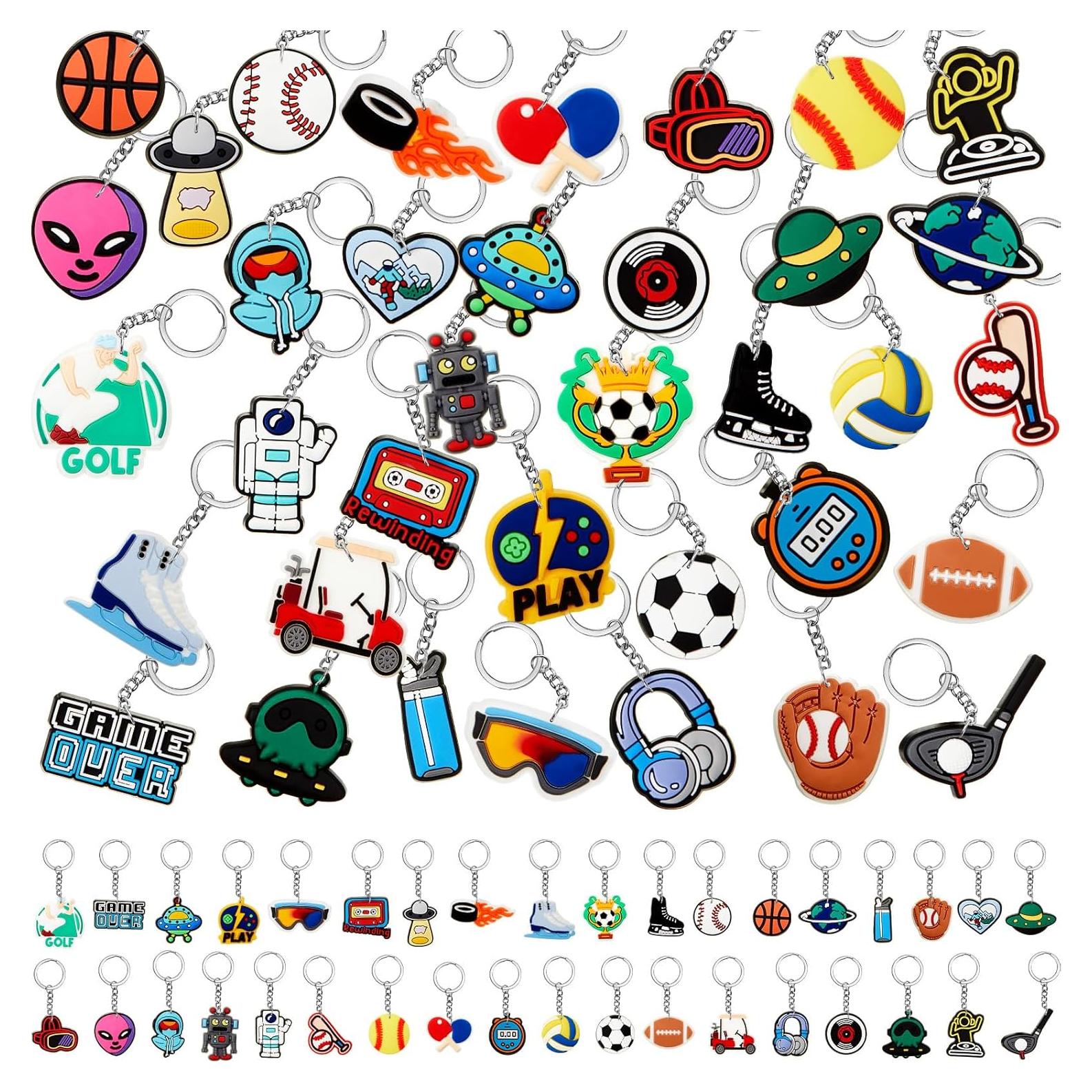 Llaveros de Videojuegos Batiyeer - 36 Piezas PVC 3x3cm