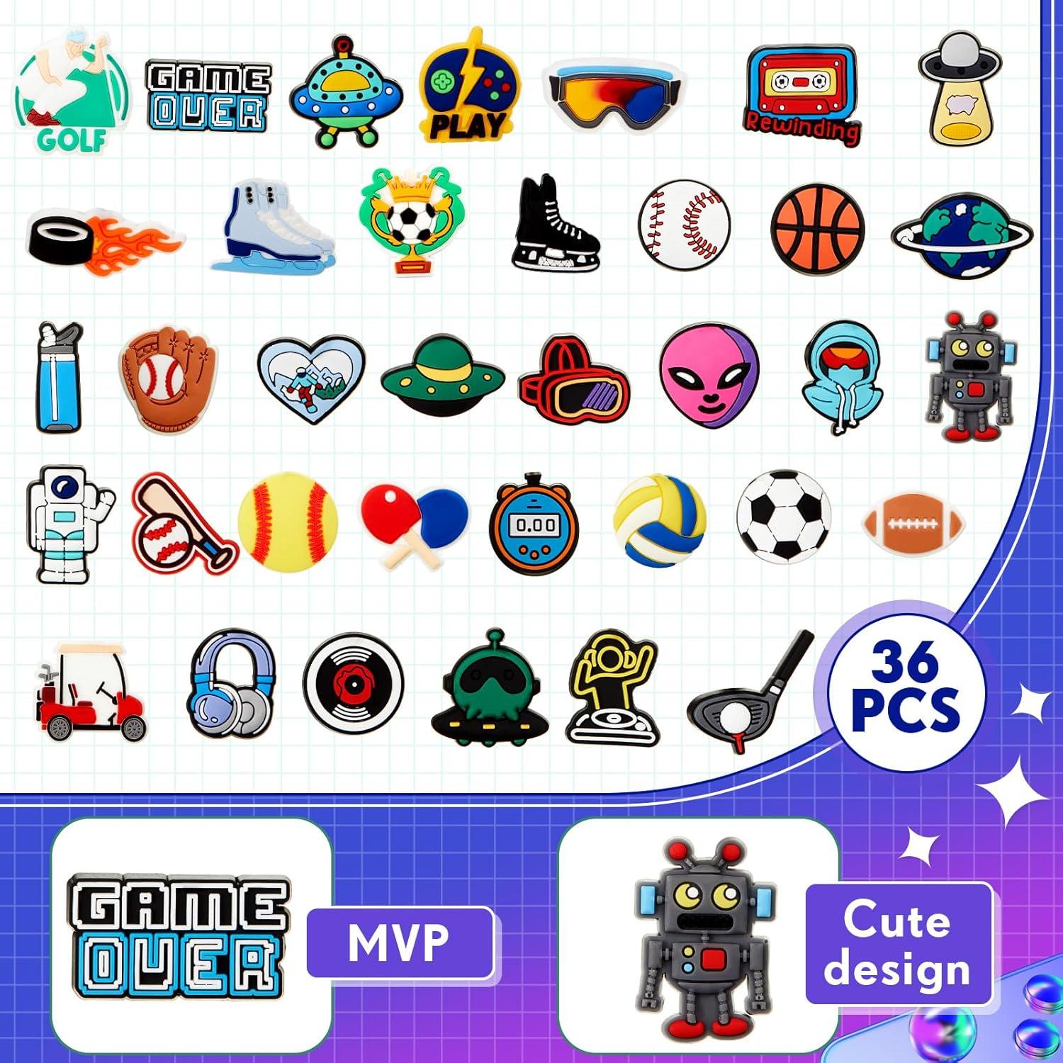 Llaveros de Videojuegos Batiyeer - 36 Piezas PVC 3x3cm