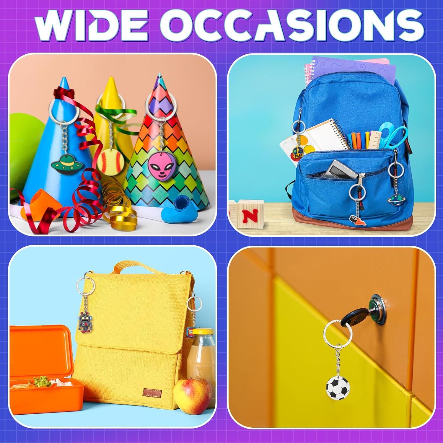 Llaveros de Videojuegos Batiyeer - 36 Piezas PVC 3x3cm