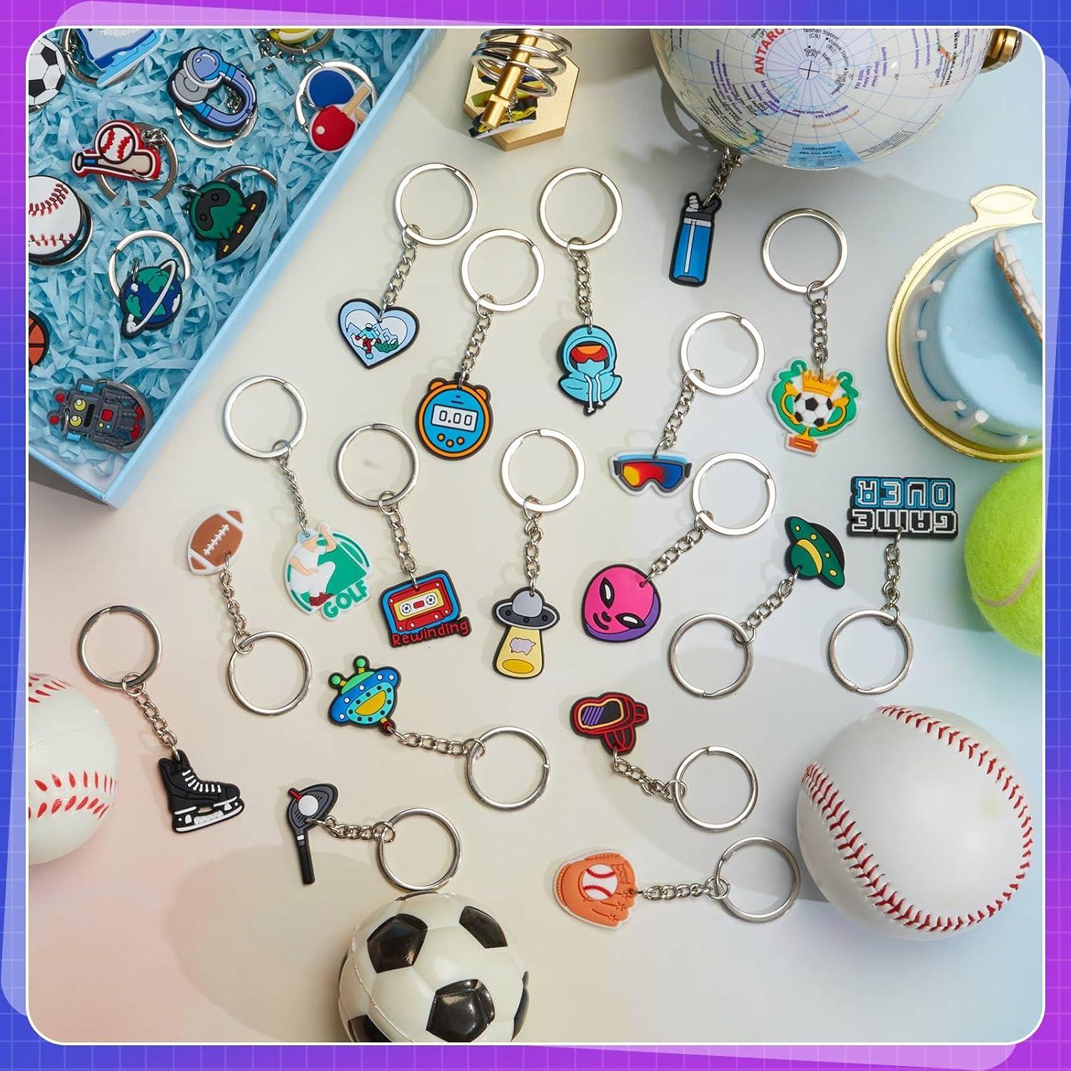 Llaveros de Videojuegos Batiyeer - 36 Piezas PVC 3x3cm