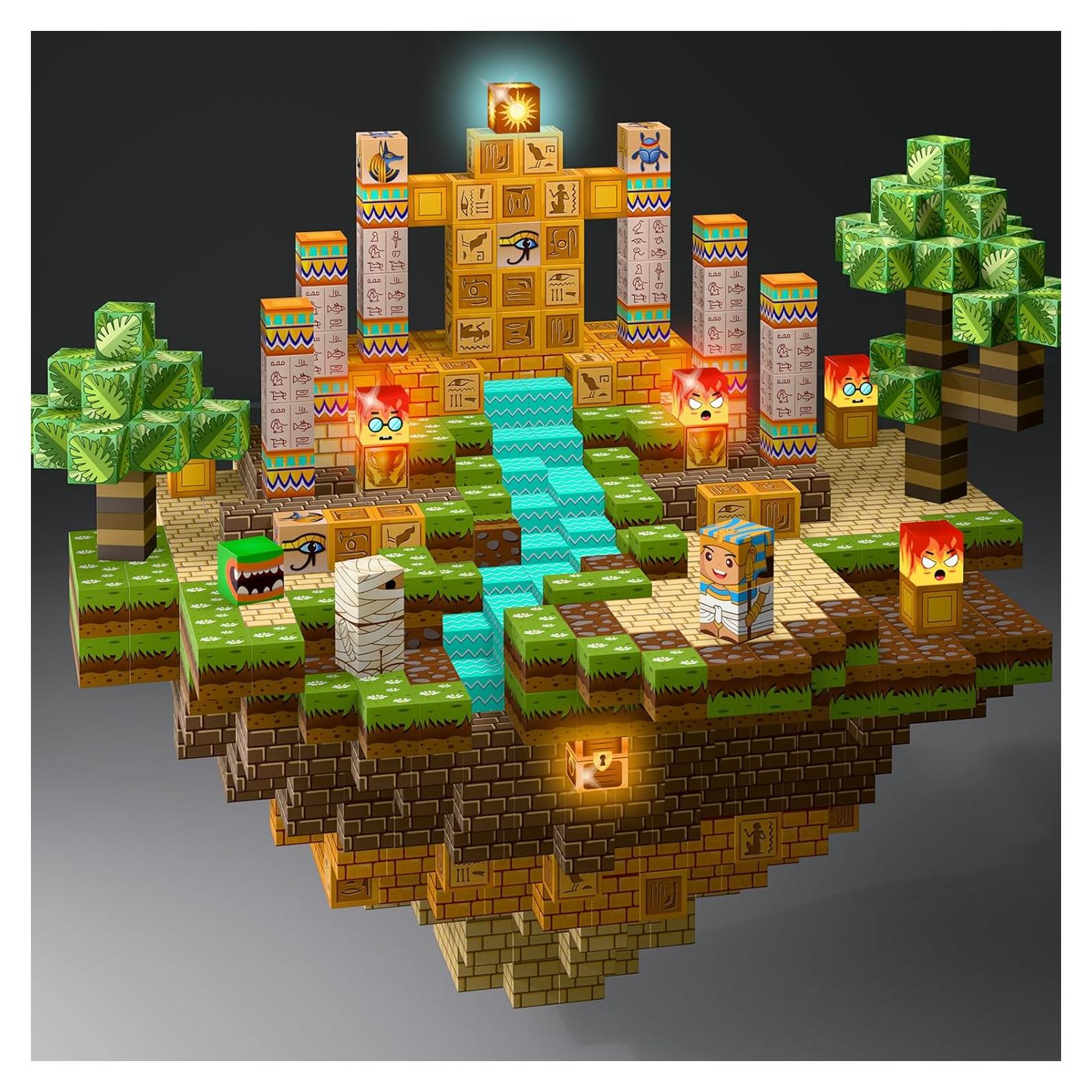 Bloques Magnéticos NorthKe 150 PCS con 4 Brillantes 2.03 cm