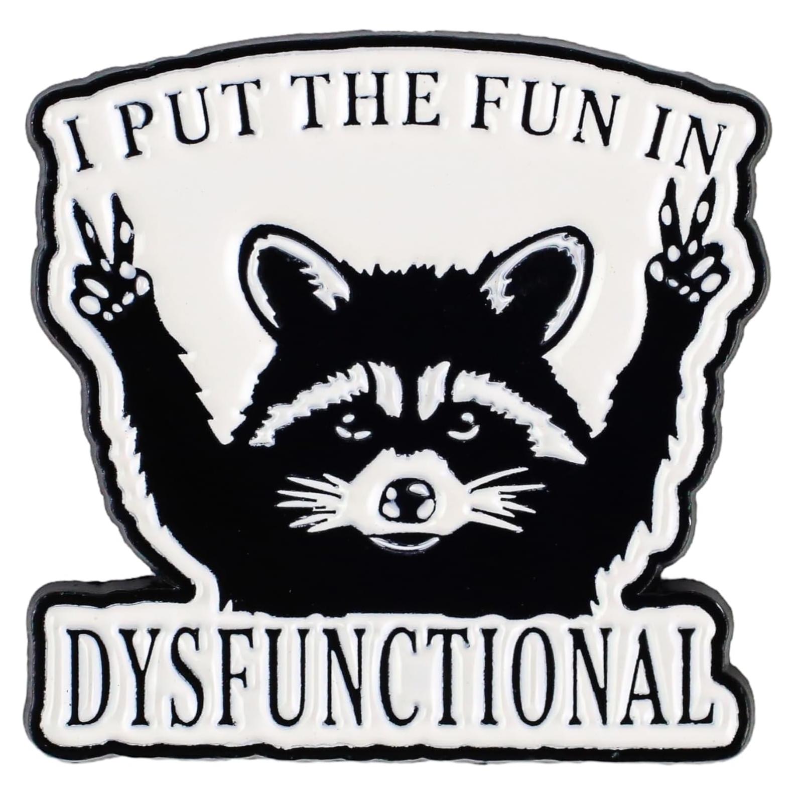 Pin de Esmalte Humorístico Mapache EL SUSURRO DEL ARTESANO