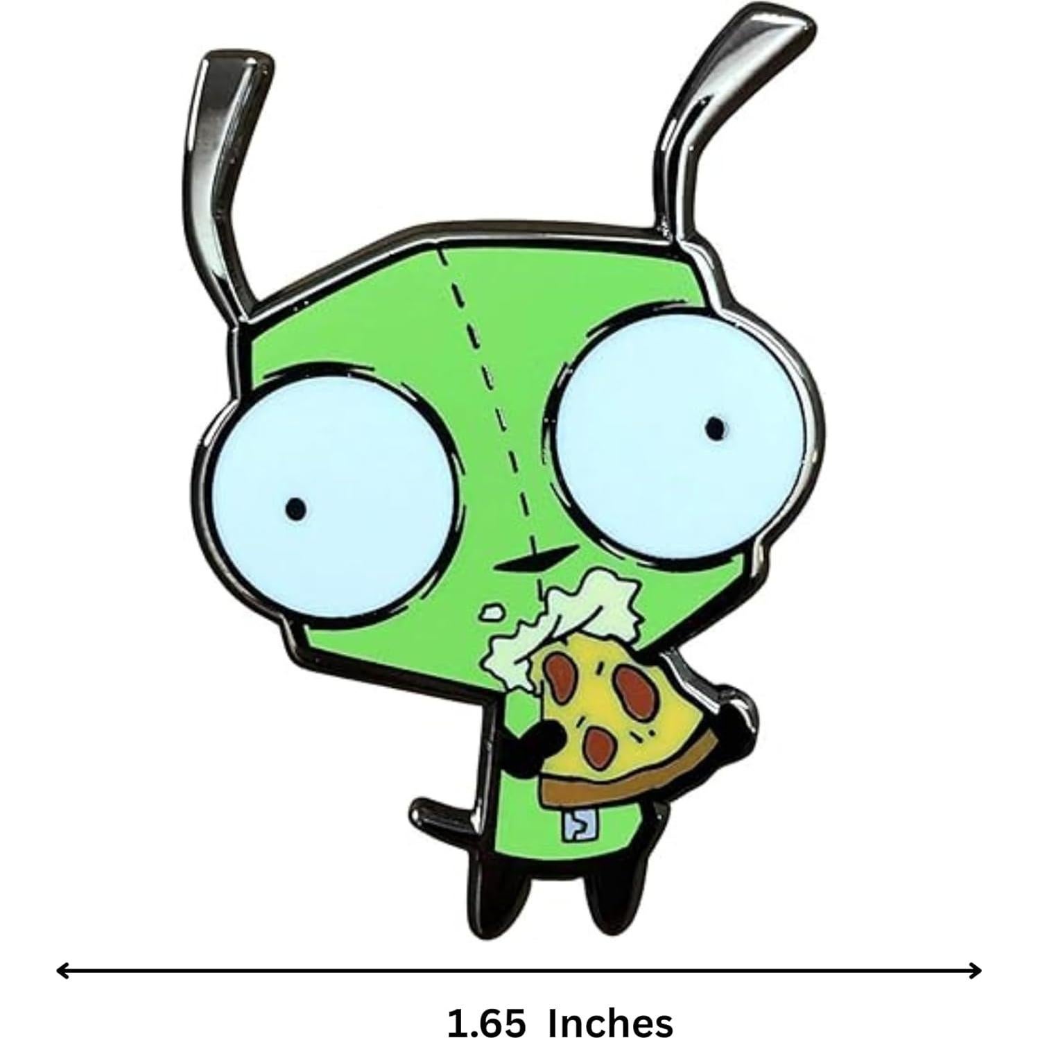 Pin de esmalte Invader Zim Pizza Slurping - Zen Monkey
