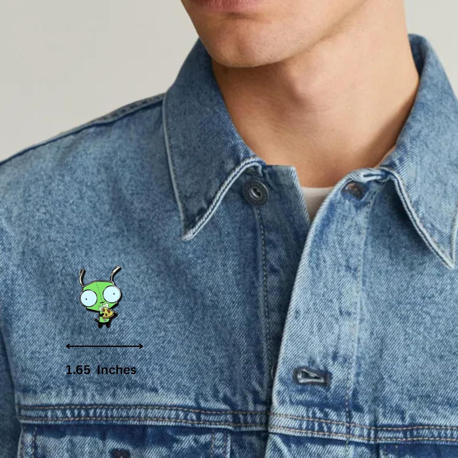 Pin de esmalte Invader Zim Pizza Slurping - Zen Monkey