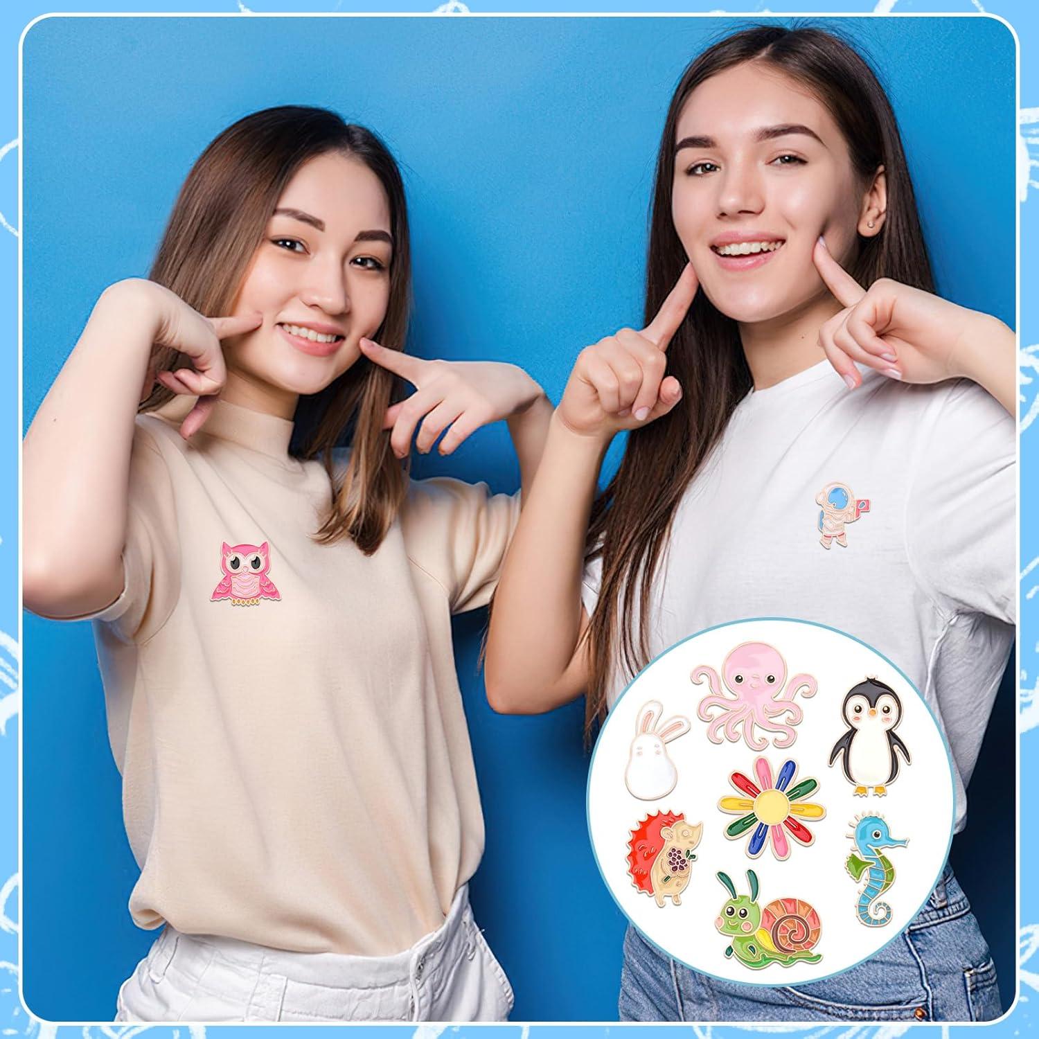 SANNIX 60 Pines de Esmalte de Dibujos Animados - 30 Estilos