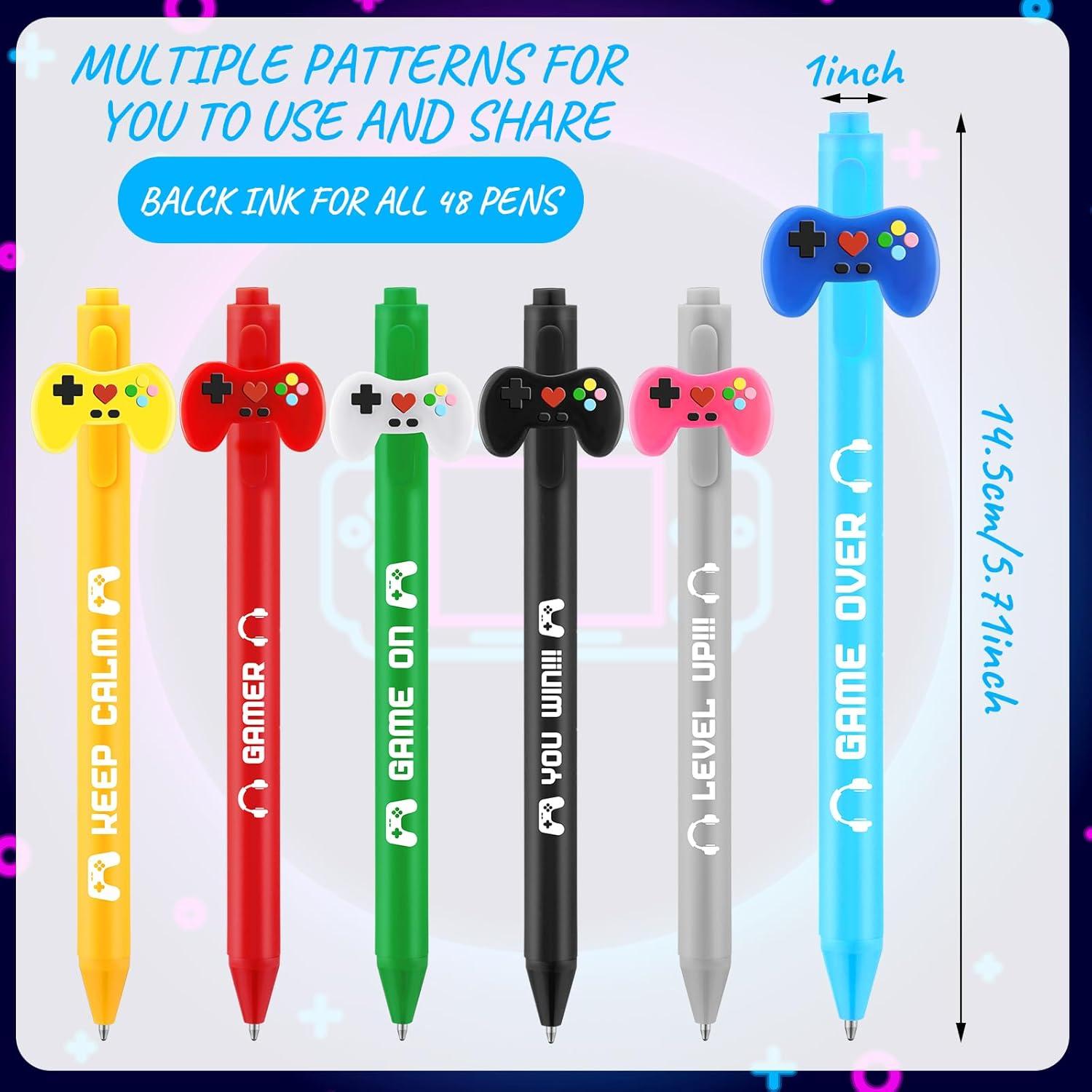 48 Bolígrafos de Gel Multicolor Gersoniel para Fiestas