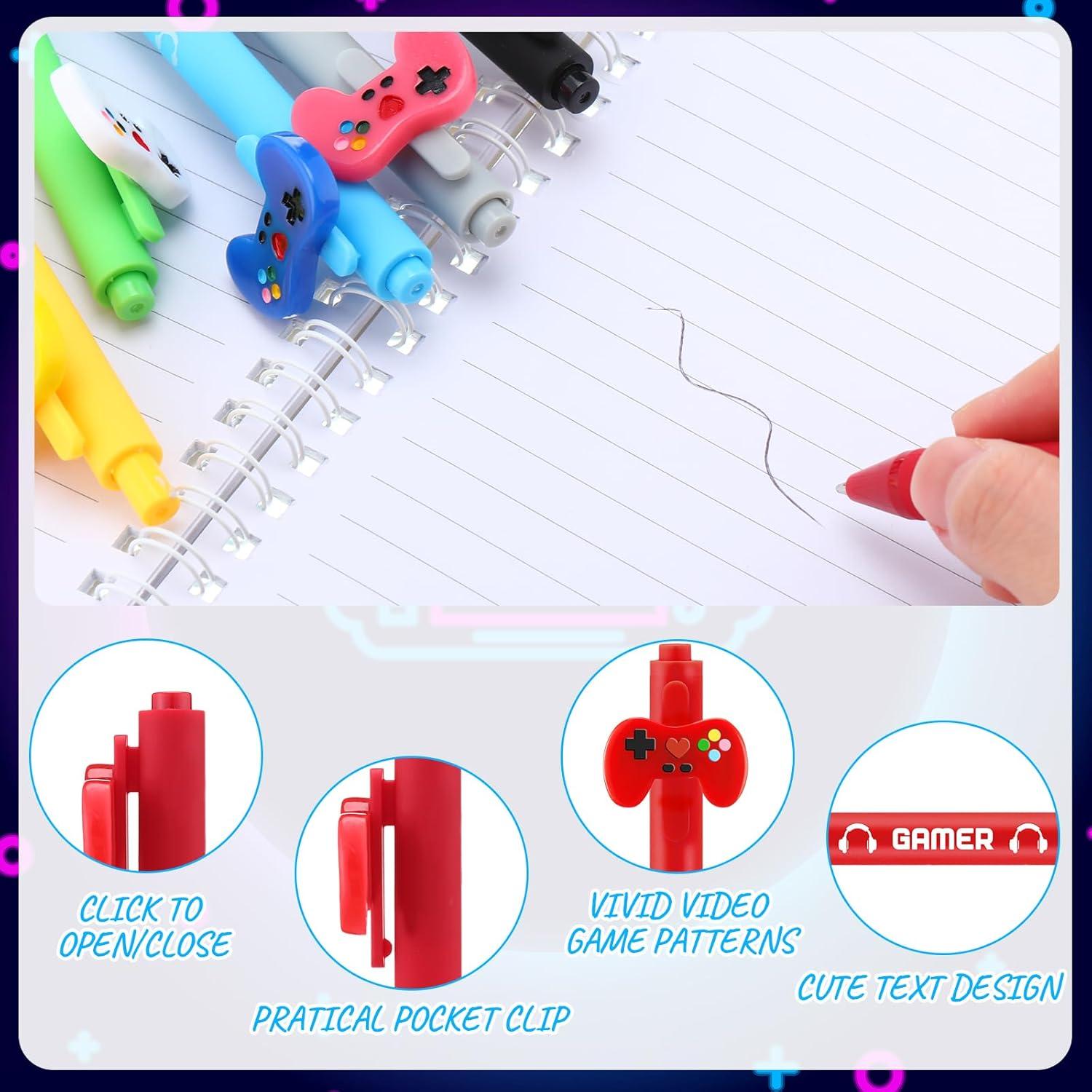 48 Bolígrafos de Gel Multicolor Gersoniel para Fiestas