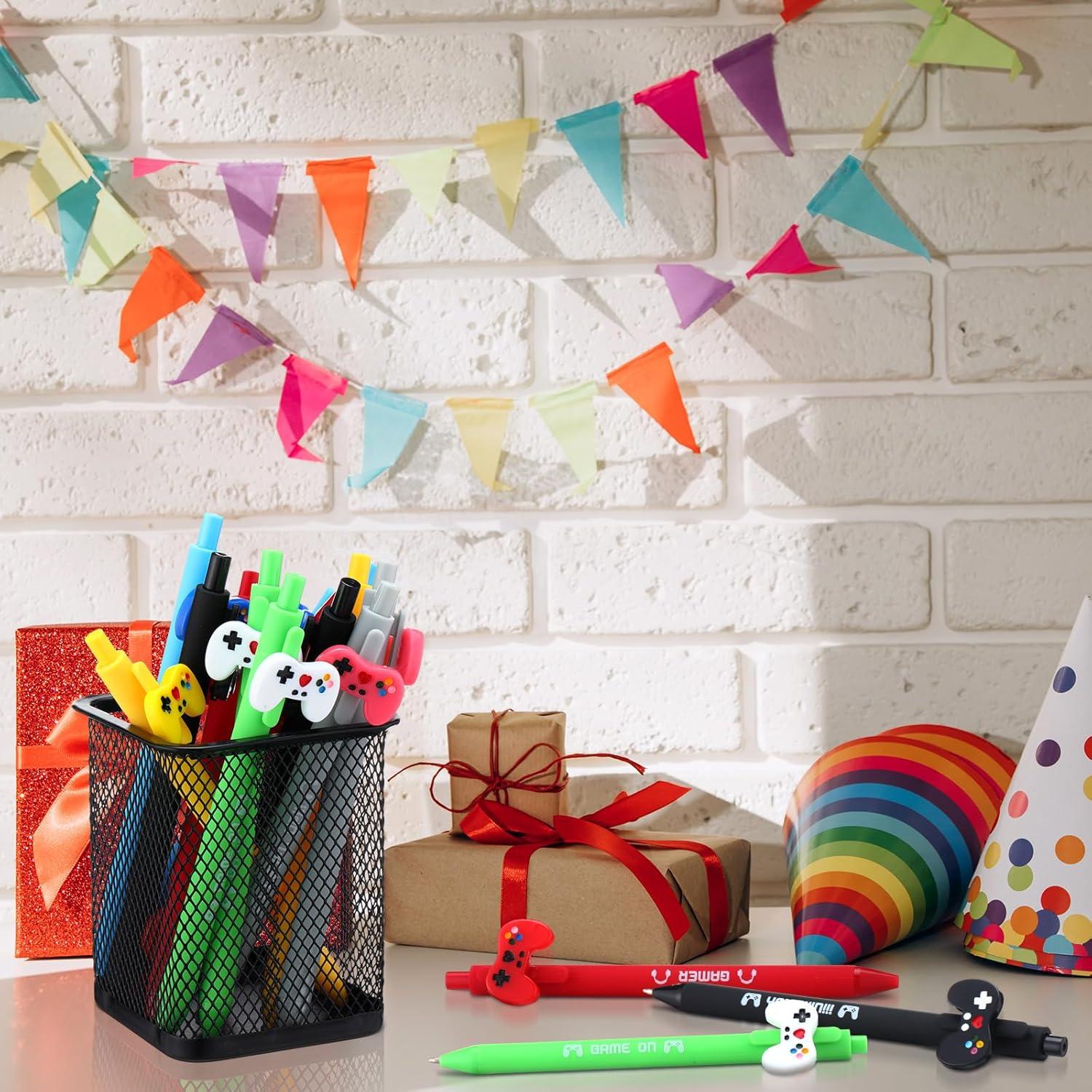 48 Bolígrafos de Gel Multicolor Gersoniel para Fiestas