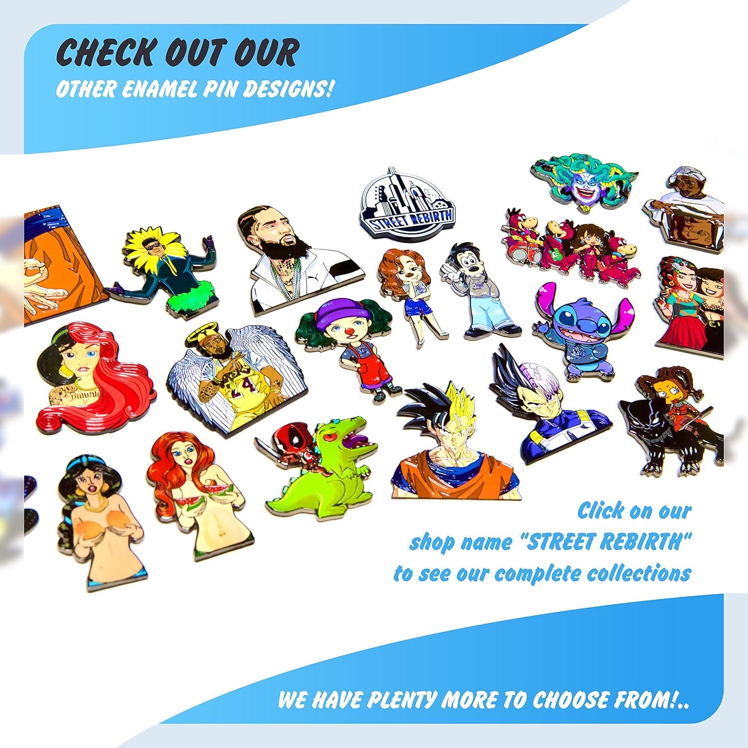 Pin de Esmalte Rox 5.08 cm - Diseño de Videojuegos Unisex