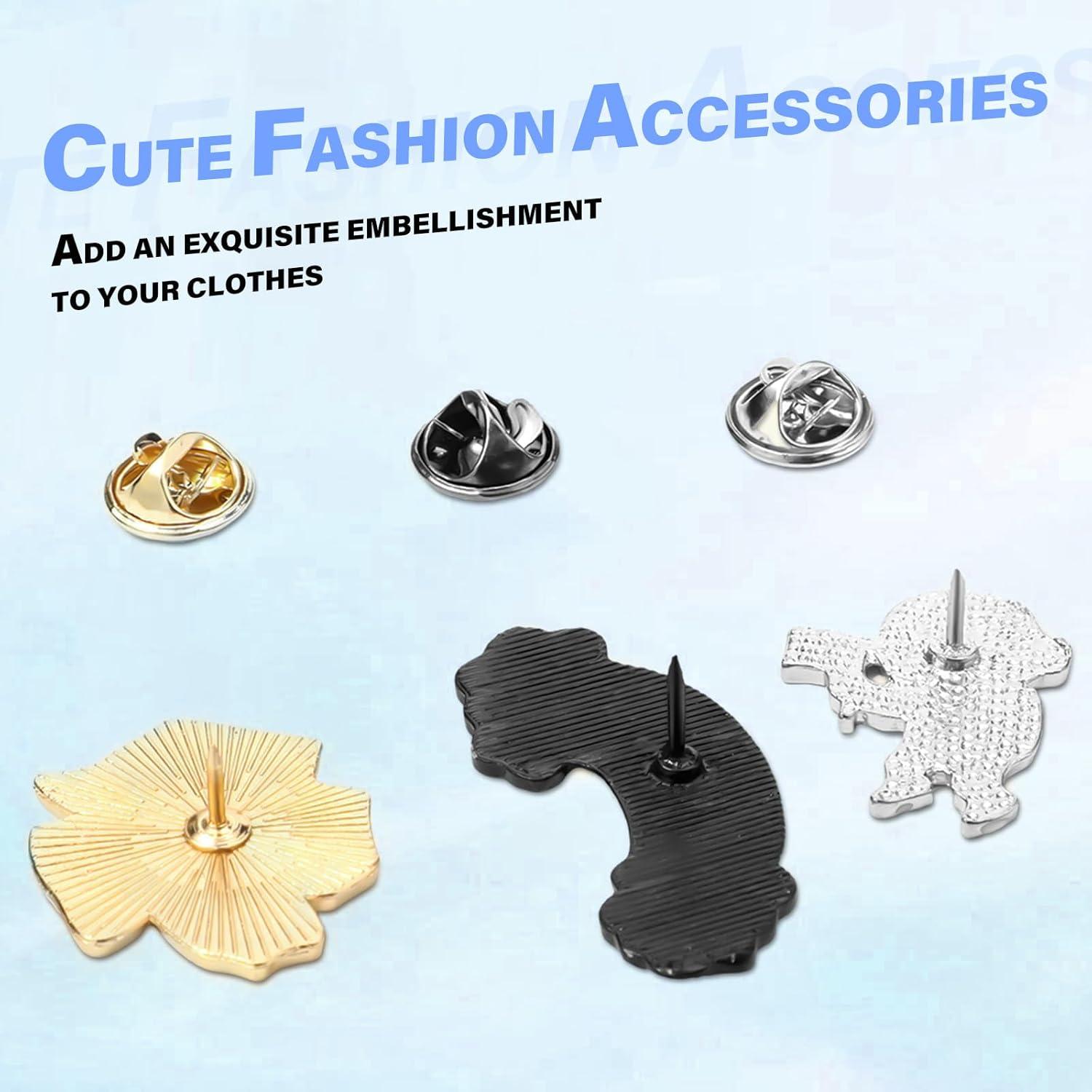 Conjunto de 30 Pines de Esmalte Mixtos para Mujeres