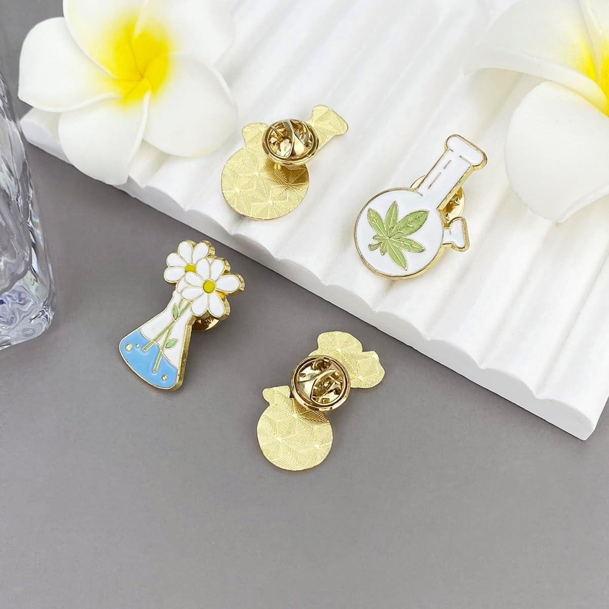 12 Pines de Esmalte Científicos Kawaii - Regalos Divertidos