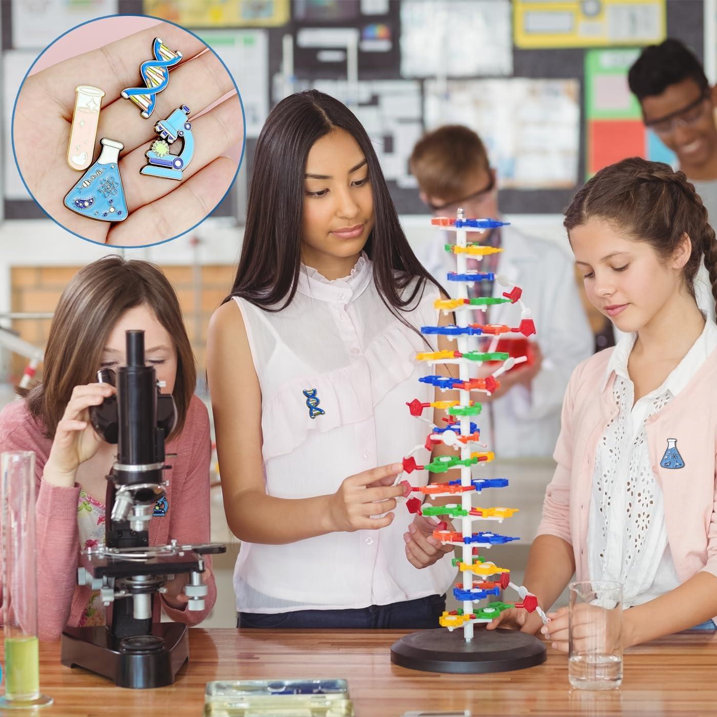 12 Pines de Esmalte Científicos Kawaii - Regalos Divertidos